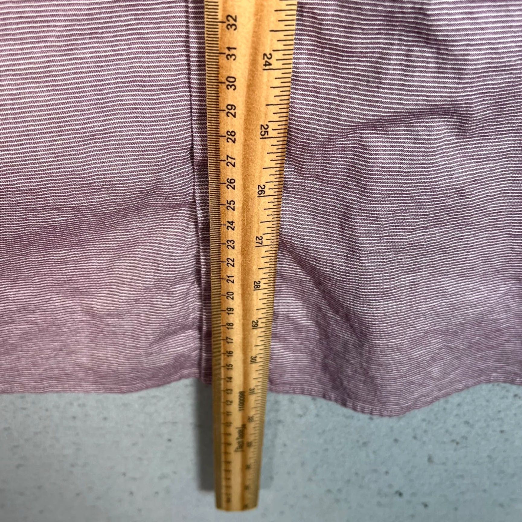 Vintage Artefact Shirt Men XL Red Striped Long Sleeve Button-Up Cotton Spandex Blend 8/10 Vintage/ Deco 90s style Mens Size US XL / EU 56 / 4 - 7 Thumbnail