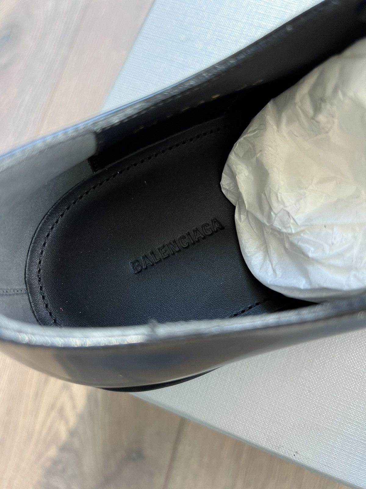 Balenciaga *SAMPLE* Balenciaga Square Toe Derby 40 Size US 7 / EU 40 - 13 Thumbnail