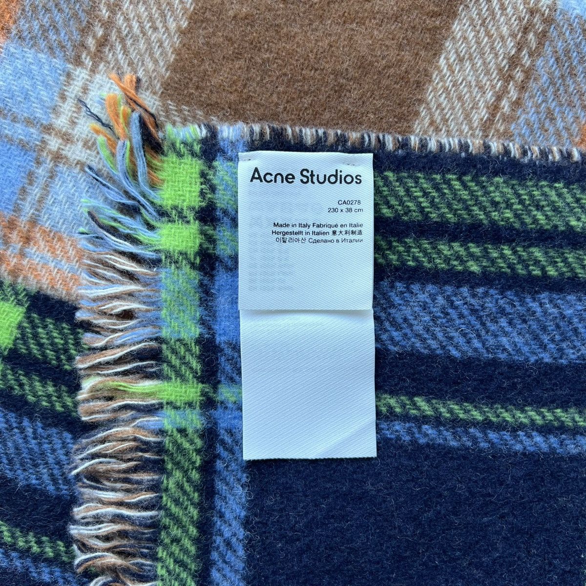 Acne Studios Acne Studios Vorata Patchwork Tartan Scarf Size ONE SIZE - 3 Thumbnail