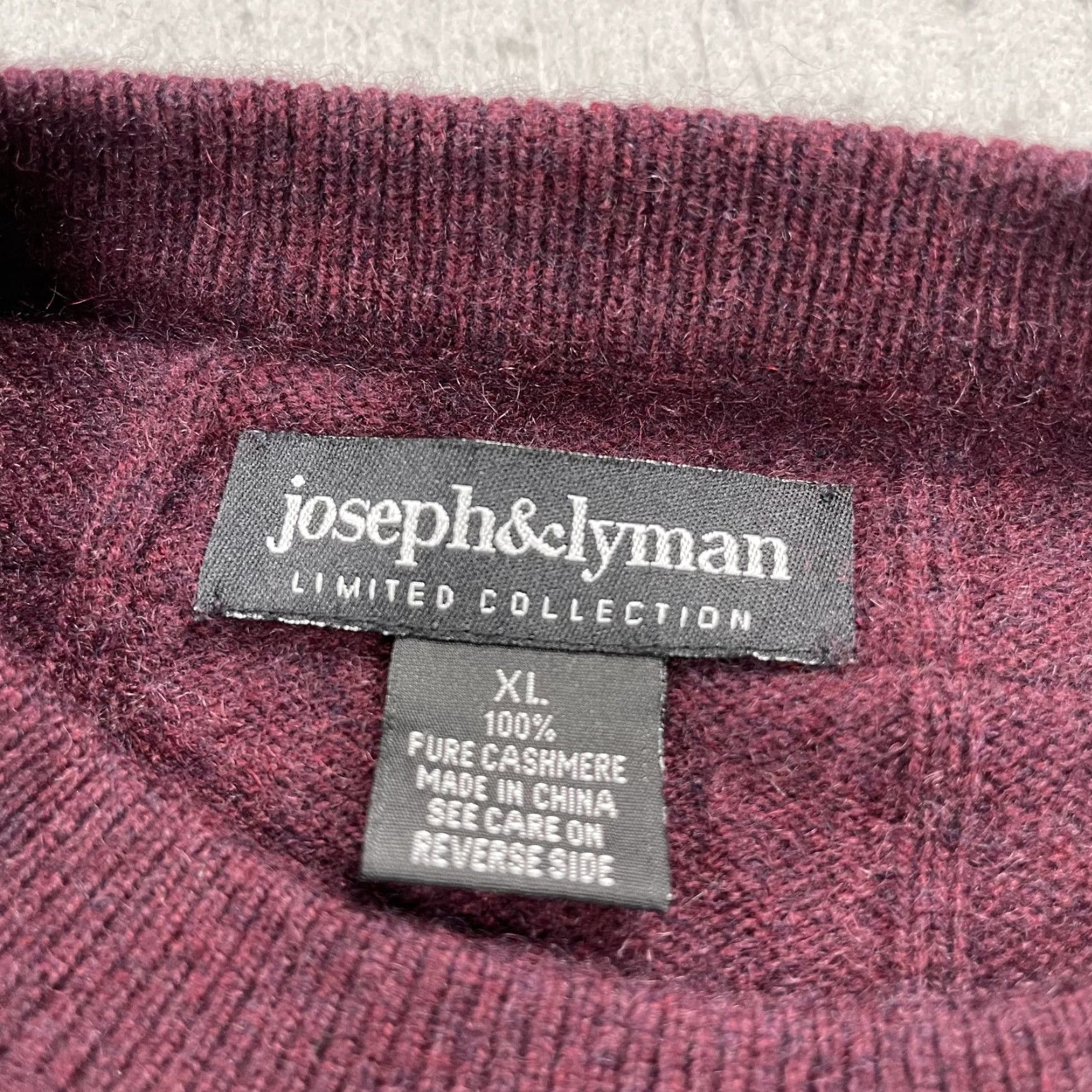 Joseph Joseph & Lyman Mens XL Purple 100% Cashmere Crewneck Knit Sweater Shirt Category: Sweater Size US XL / EU 56 / 4 - 4 Thumbnail