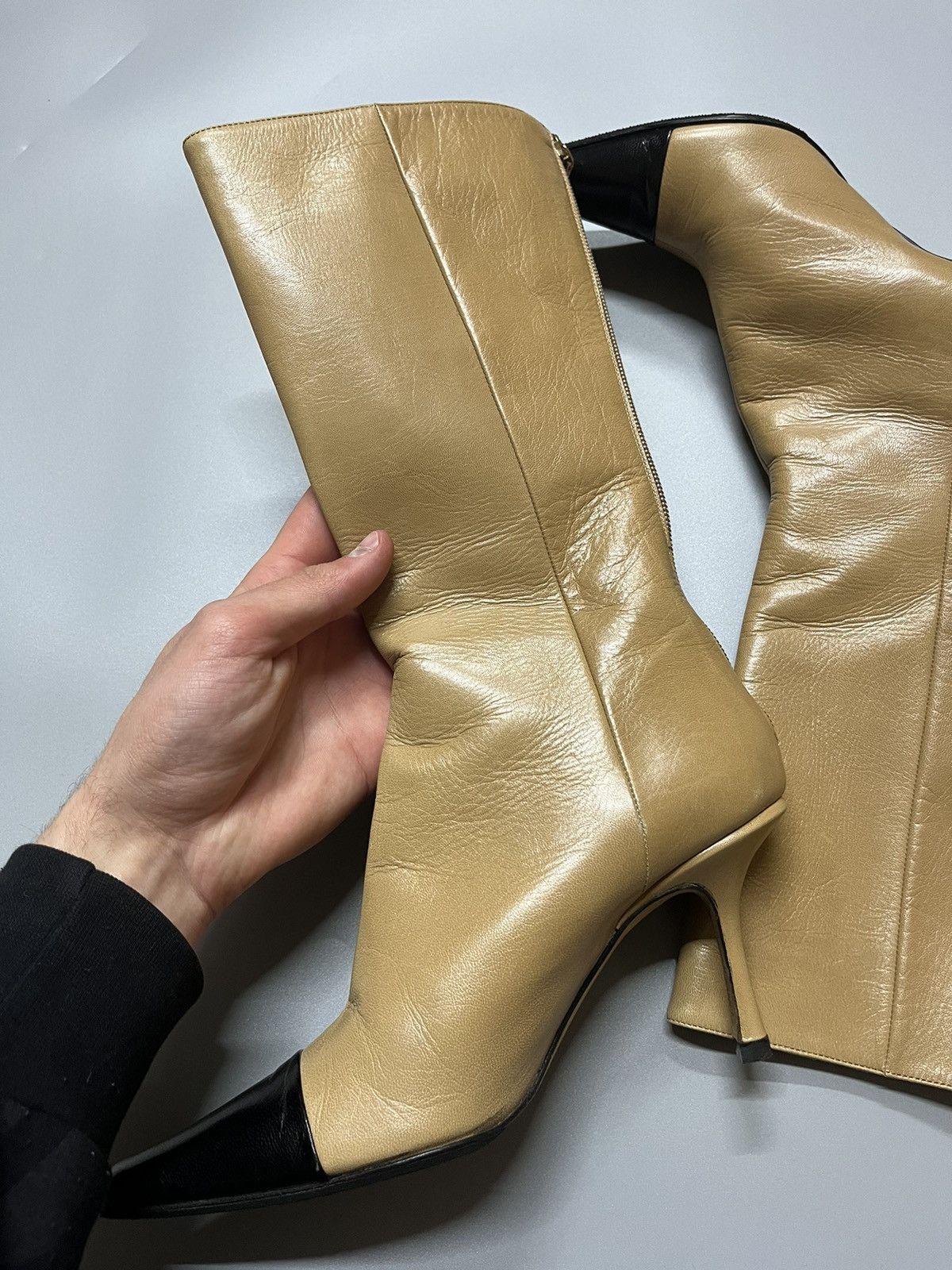 Jimmy Choo Black Jimmy Choo Zip Up High Heel Boots size 36 Size US 6 / IT 36 - 4 Thumbnail
