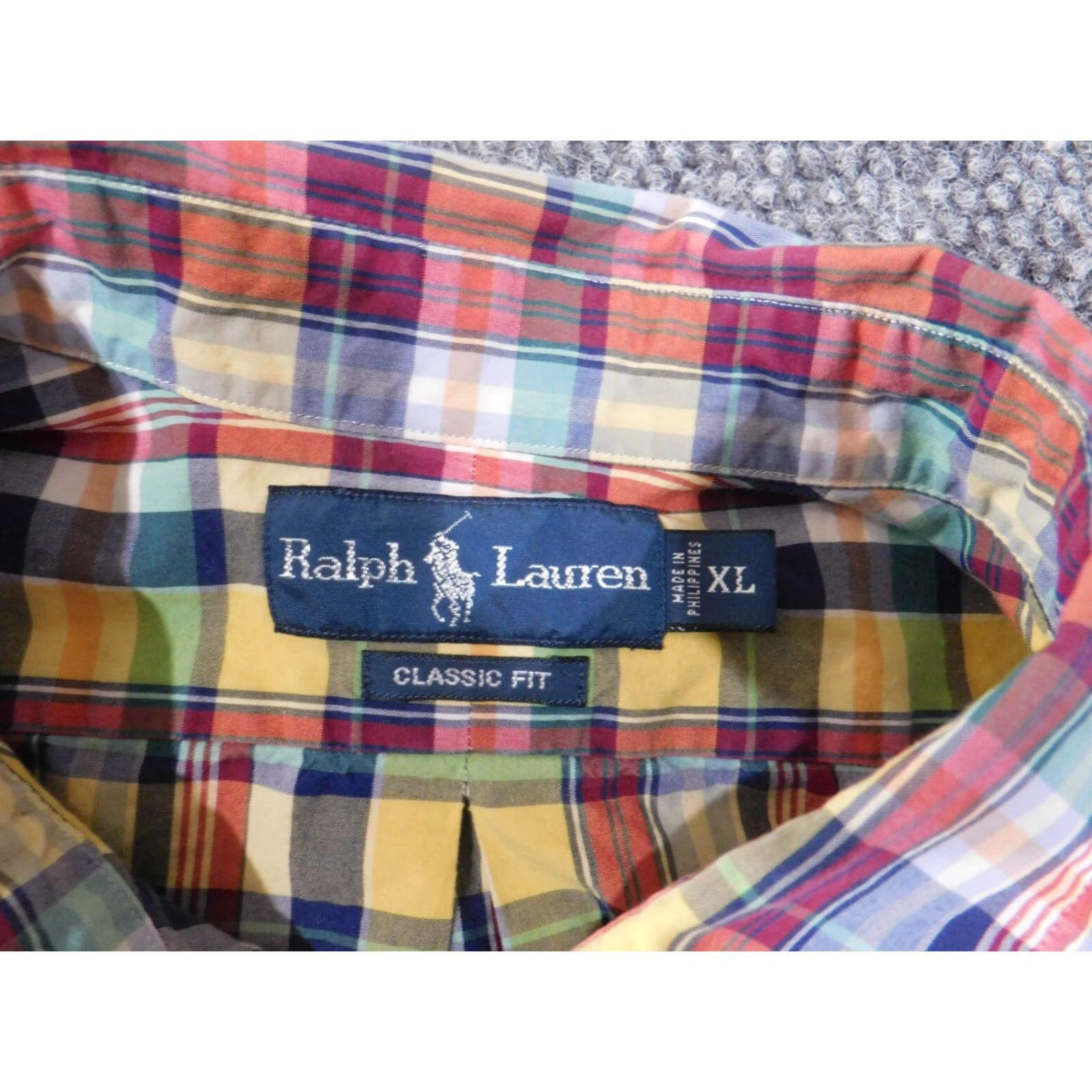 Ralph Lauren Ralph Lauren Shirt Mens XL red plaid button-up classic fit vintage: no Size US XL / EU 56 / 4 - 5 Thumbnail