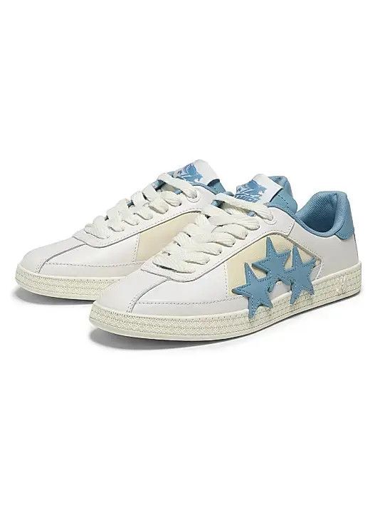 Amiri o1s1wg110526 Pacific Leather Low-Top Sneakers Multicolor Size US 15 / EU 48 - 2 Thumbnail