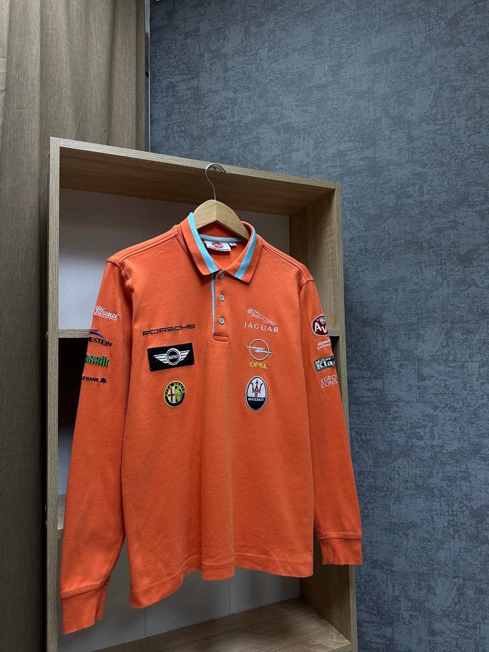 Formula 1 × Vintage Vintage Porsche Racing Jaguar Orange Rugby Shirt Size US S / EU 44-46 / 1 - 5 Thumbnail