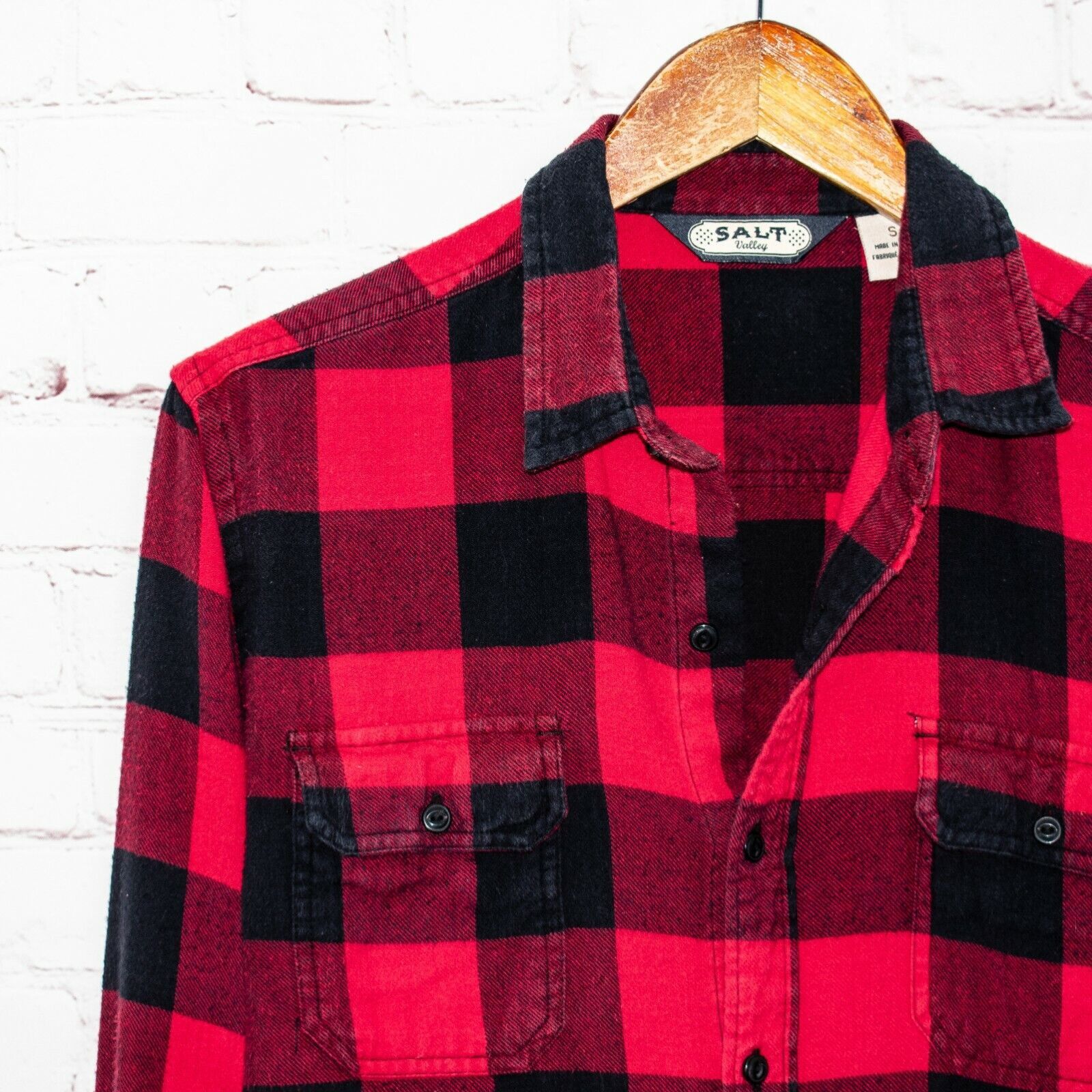 Salt Valley Salt Valley Red Buffalo Plaid Button-up Flannel Shirt Cotton Size US S / EU 44-46 / 1 - 5 Thumbnail