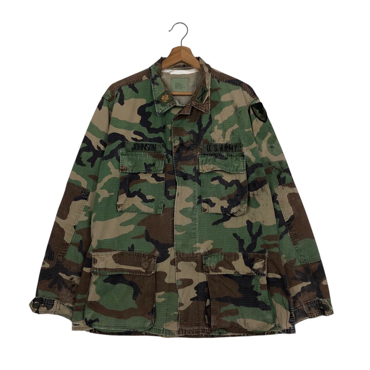 Vintage 📌Vintage Chore Work Jacket Military Us Air Force Camouflage Size US M / EU 48-50 / 2 - 2 Thumbnail