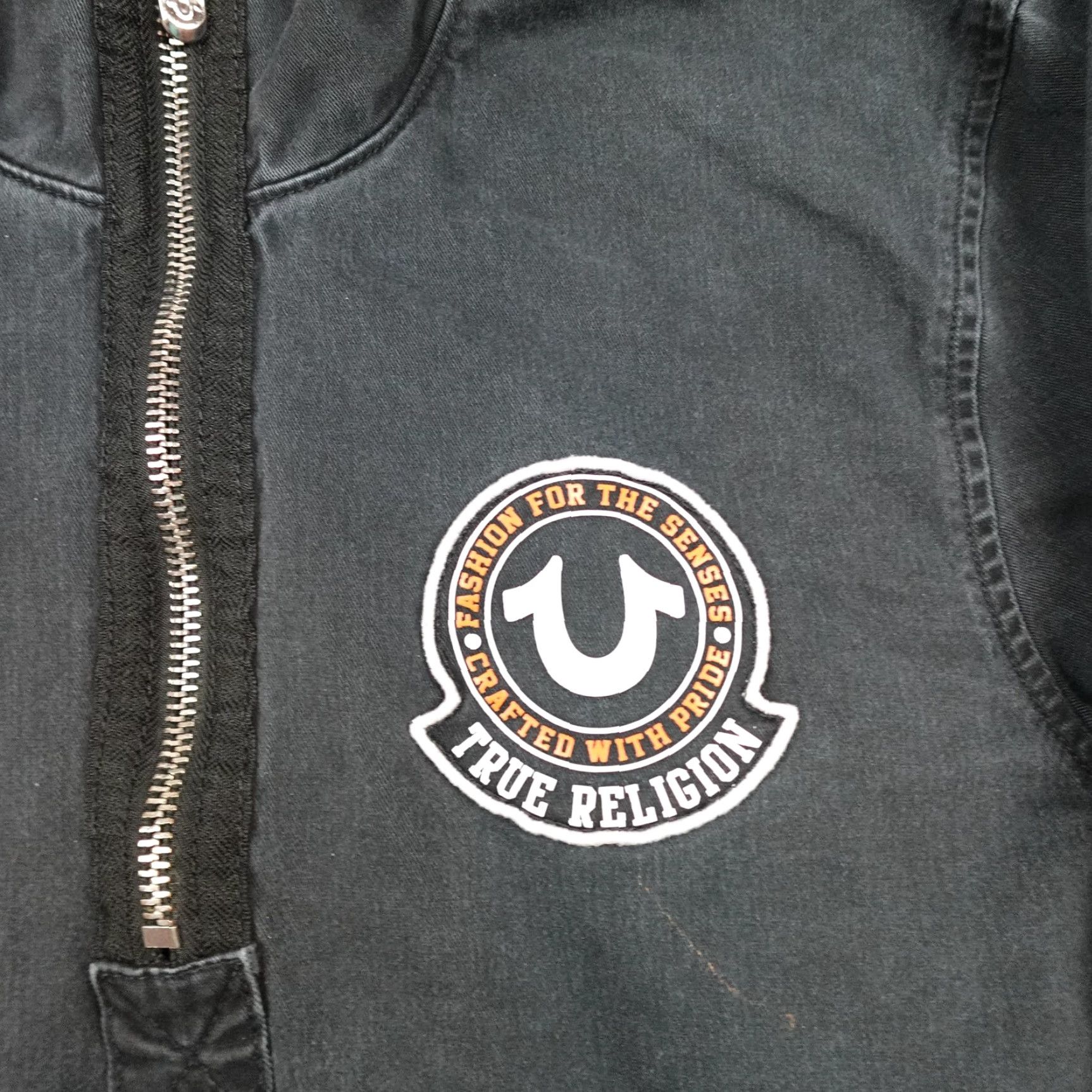 True Religion True Religion Hoodie Mens Small Black Quarter Zip Patch Kangaroo Pocket Pullover Size US S / EU 44-46 / 1 - 6 Thumbnail