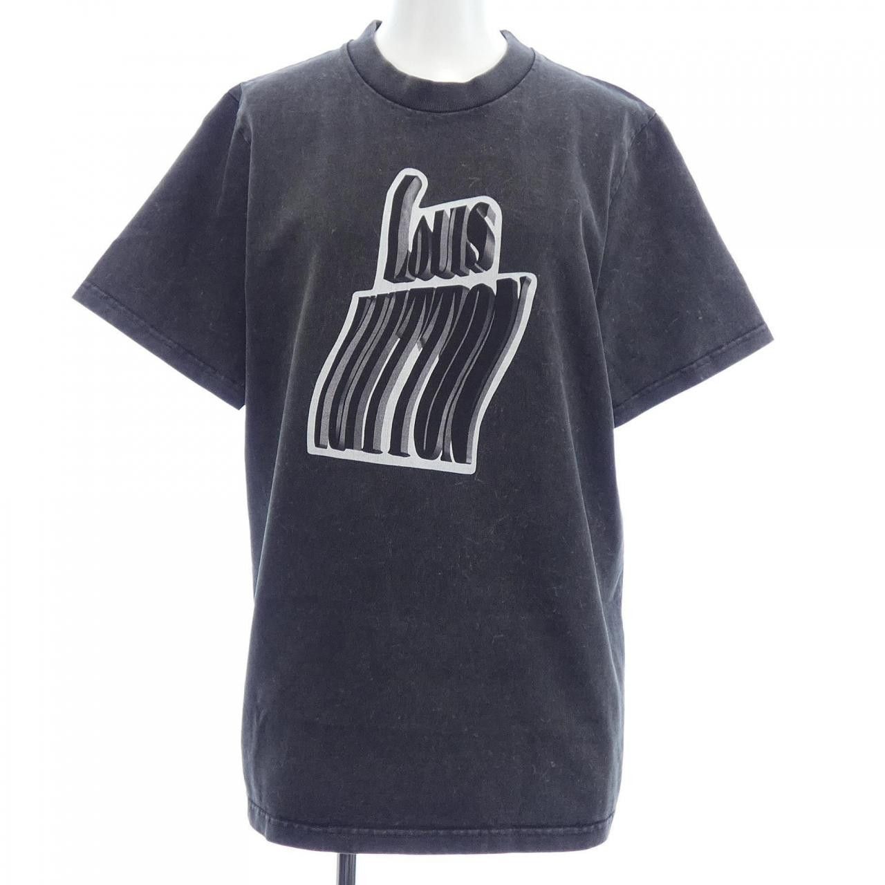 Louis Vuitton Louis Vuitton Louis Vuitton Graphic LV Signature Cotton T Shirt Textile T-Shirts FQJT90GPV DUTY FREE for USA Size ONE SIZE - 1 Thumbnail