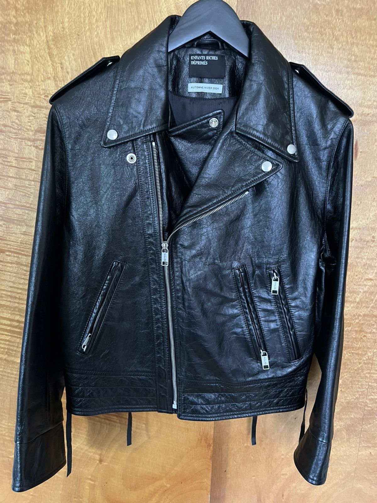 Enfants Riches Deprimes ENFANTS RICHES DÉPRIMÉS Distressed Leather Biker Jacket Size US M / EU 48-50 / 2 - 1 Thumbnail