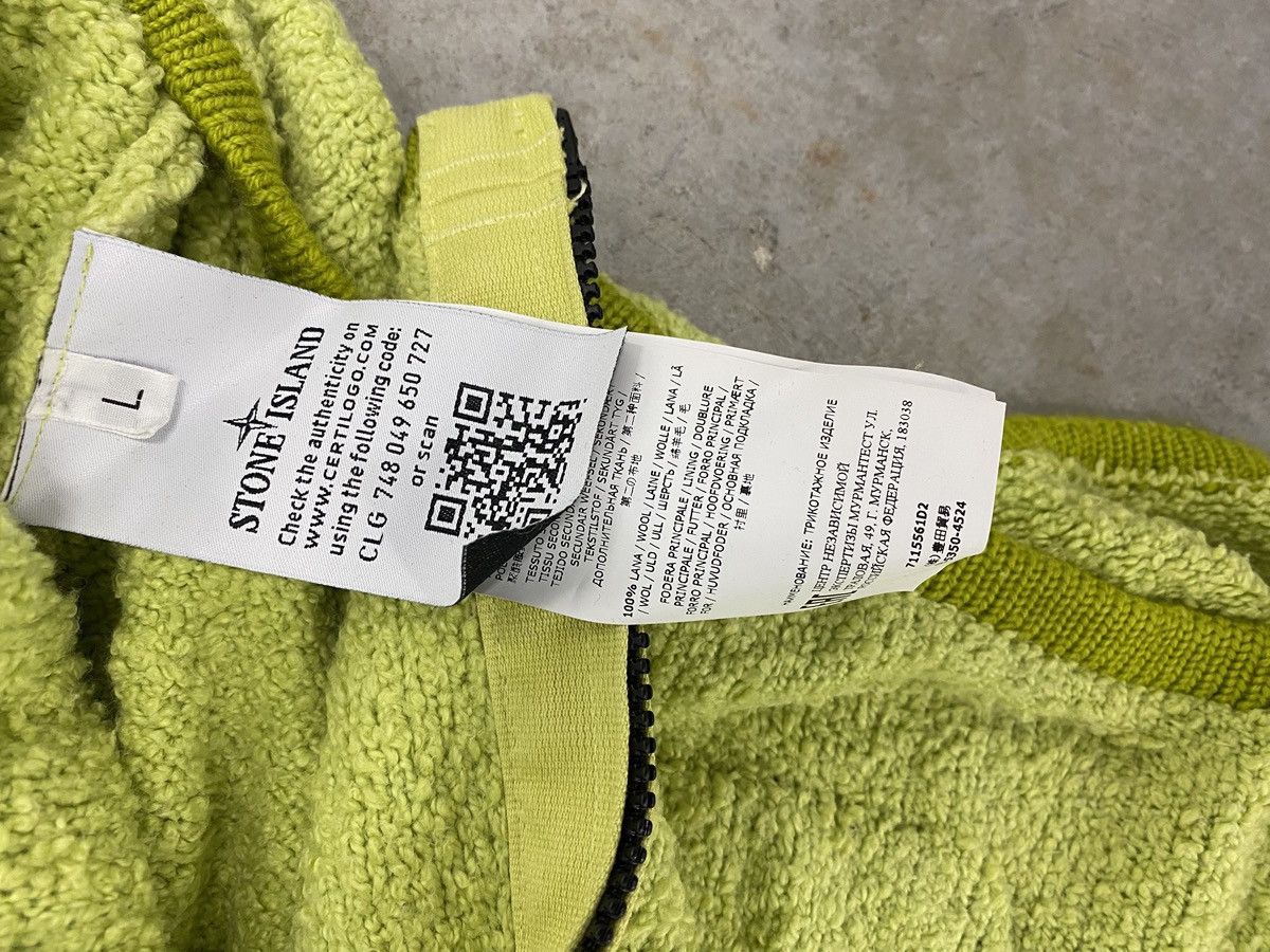 Stone Island SS19 Stone Island Zip Hoodie Jacket Lime Green - Large Size US L / EU 52-54 / 3 - 9 Thumbnail