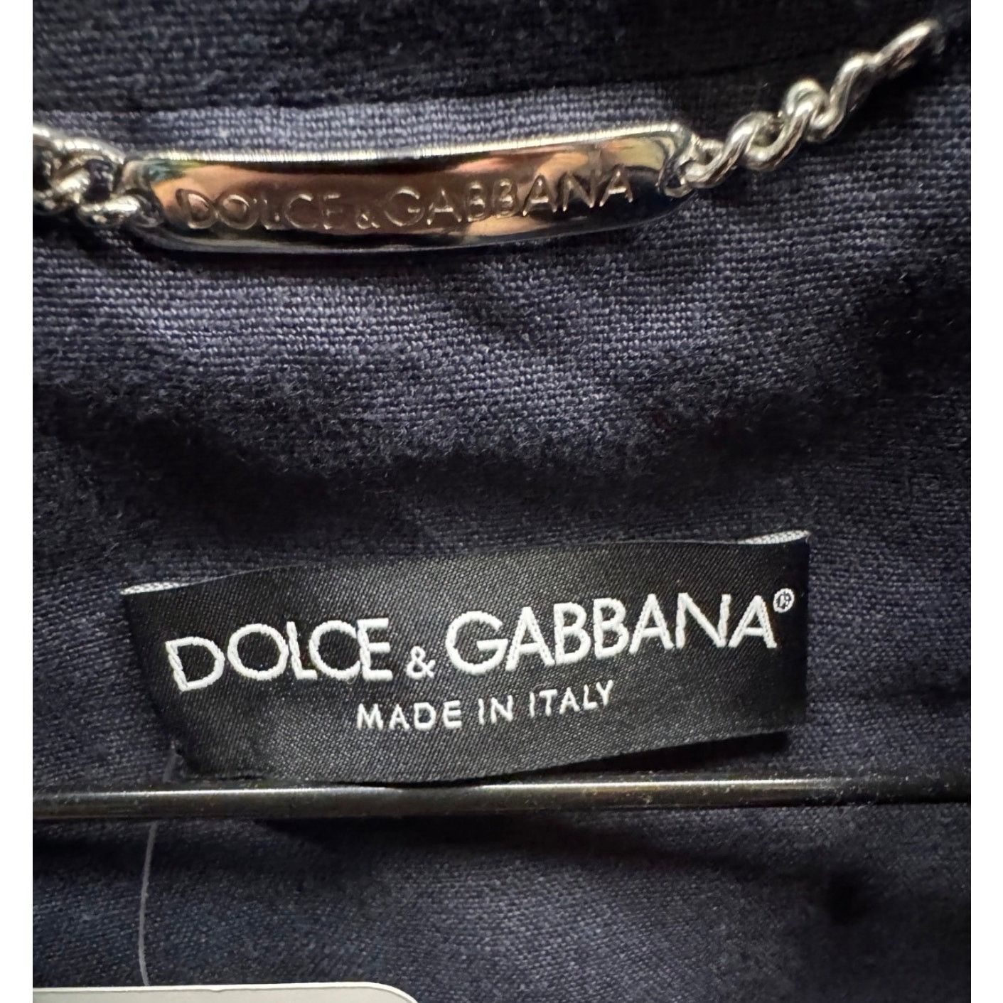 Dolce & Gabbana Dolce & Gabbana Blue Linen Embroidered Jacket - IT38/XS Size XS / US 0-2 / IT 36-38 - 5 Thumbnail