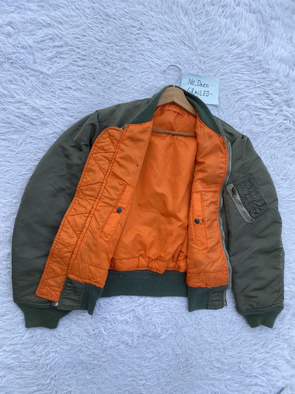 Alpha Industries RARE VINTAGE ALPHA INDUSTRIES MA1 BOMBER JACKET Size US M / EU 48-50 / 2 - 8 Thumbnail