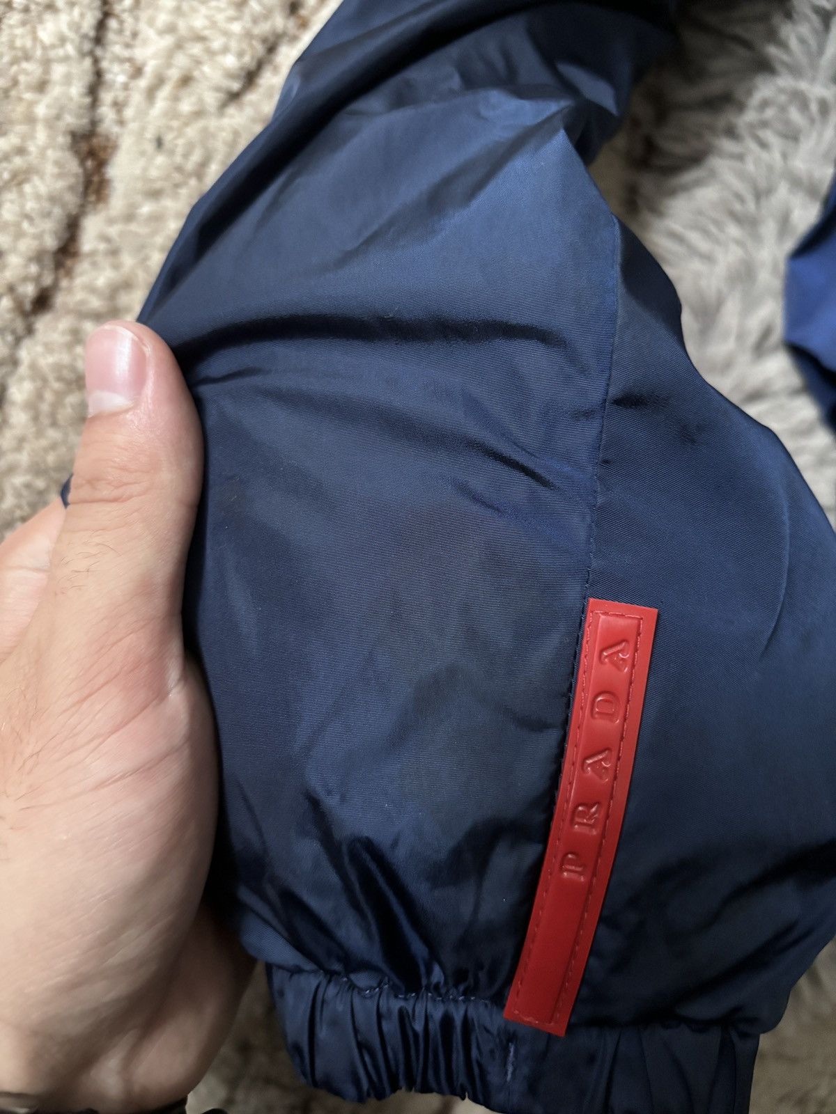 Prada × Vintage Prada jacket vintage red tab double side nylon blue bomvers Size US L / EU 52-54 / 3 - 9 Thumbnail
