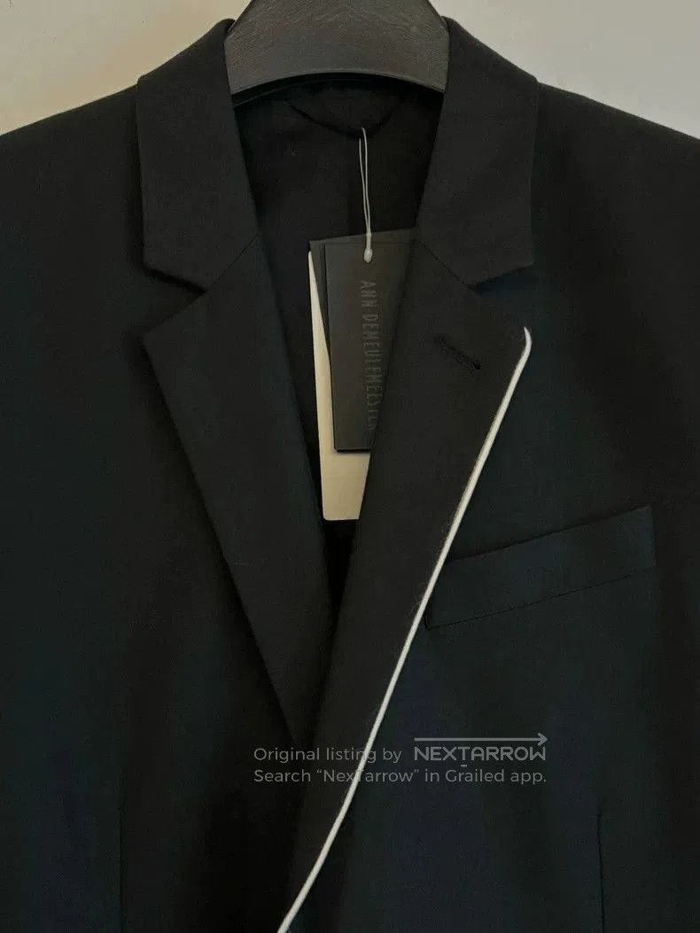 Ann Demeulemeester Ann Demeulemeester White Trim Blazer. Size US XS / EU 42 / 0 - 3 Thumbnail