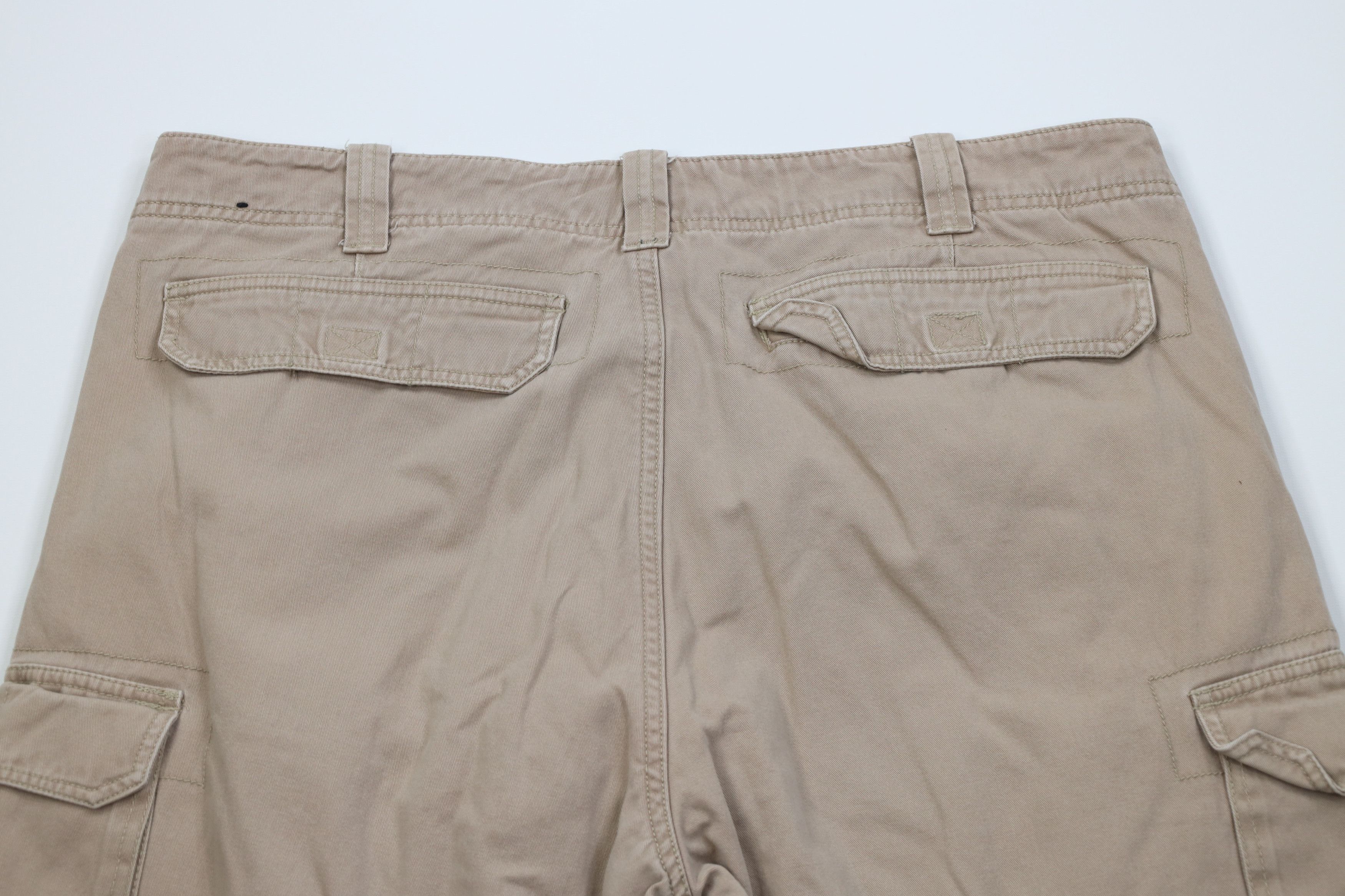 Vintage Vintage Streetwear Flannel Lined Wide Leg Cargo Pants Beige Size US 38 / EU 54 - 12 Thumbnail