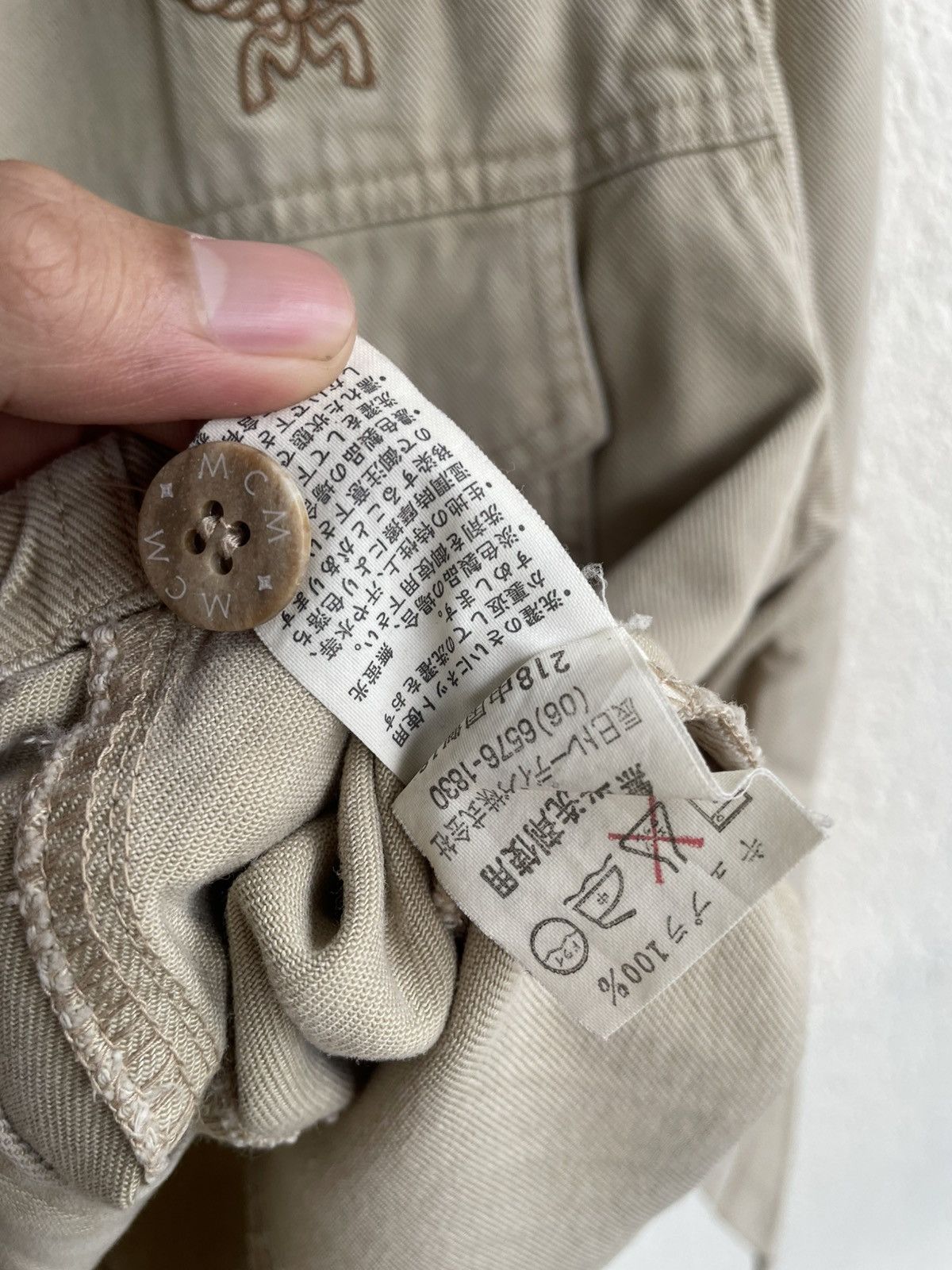Hysteric Glamour Vintage MCM Beige Embroidered Logo Maison Hysteric Japan Y2K Size L / US 10 / IT 46 - 8 Thumbnail