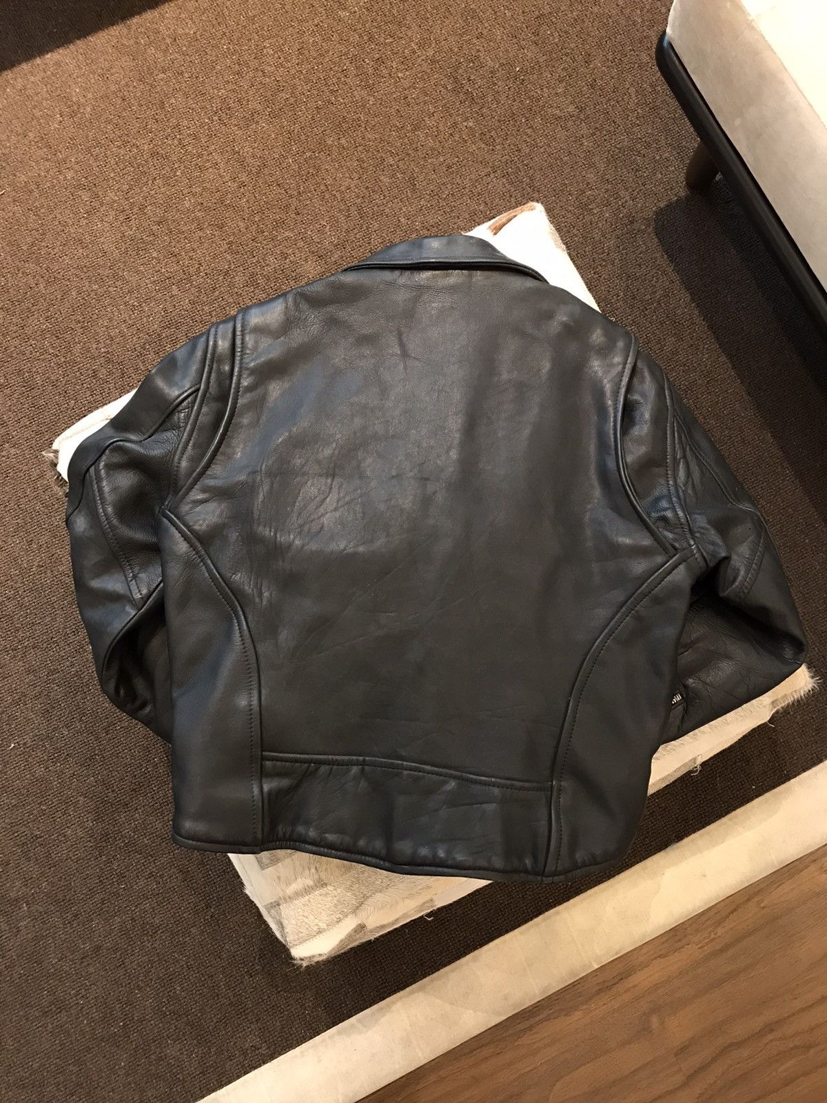 Horween Leather Vintage Quirs London / RBC Leather Jacket Size L / US 10 / IT 46 - 5 Thumbnail