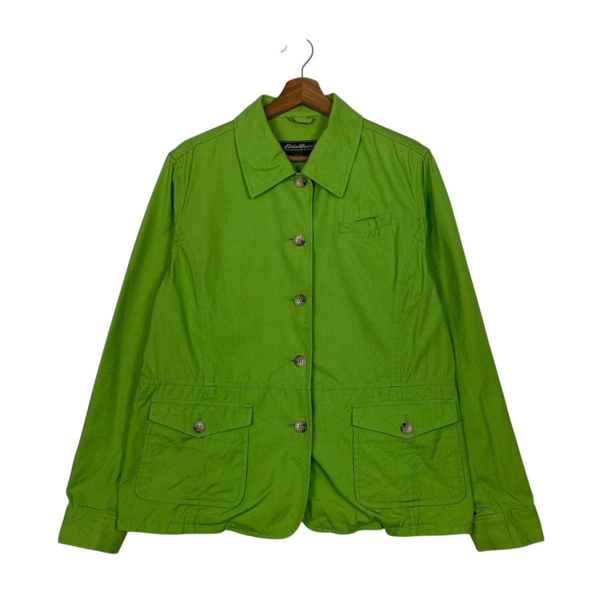 Eddie Bauer Eddie Bauer Green Cotton Jacket Size L / US 10 / IT 46 - 1 Thumbnail