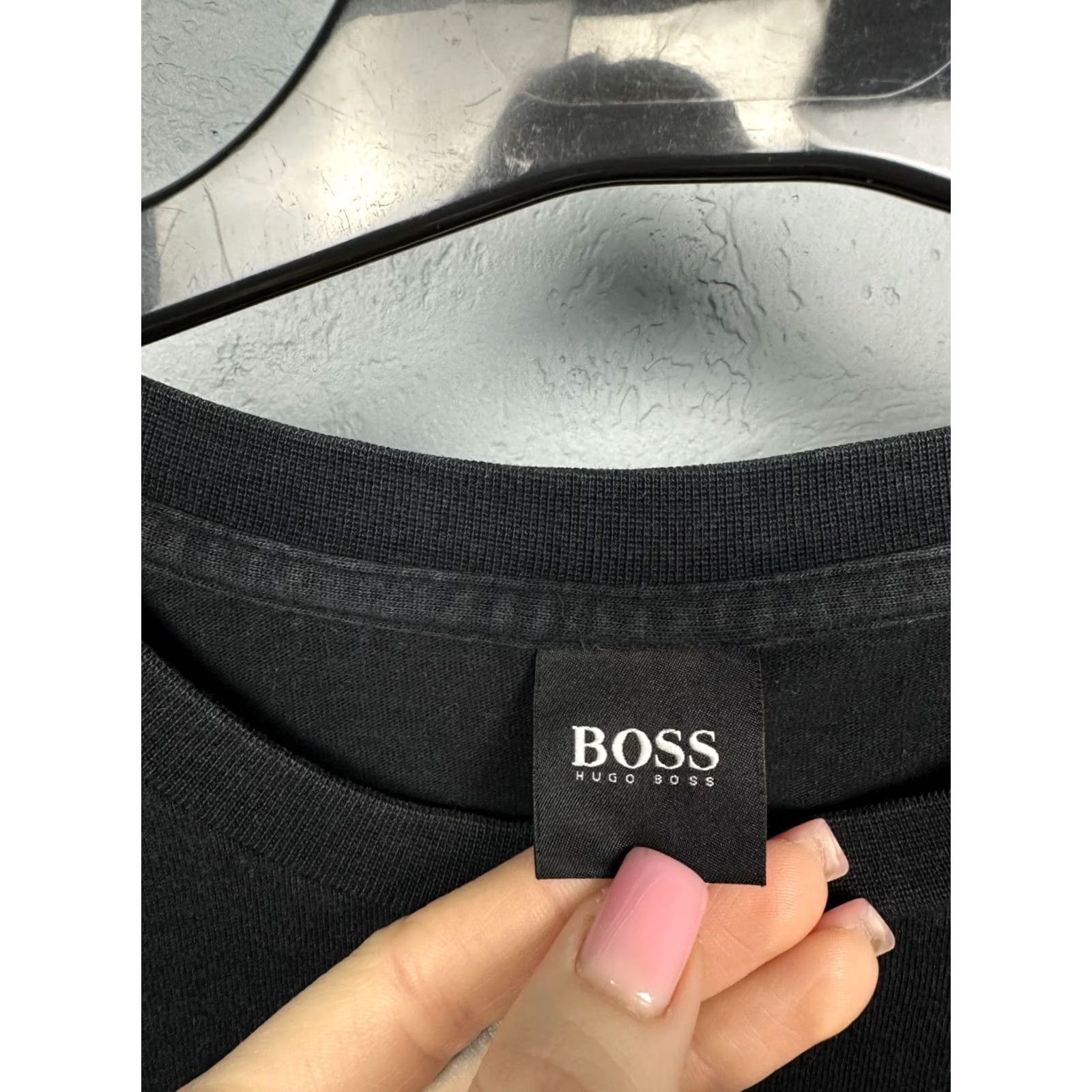 Hugo Boss Hugo Boss Mens Sweatshirt Crew Neck Size S Black Cotton Logo Pullover Long Sleeve Shirt Mens Size US S / EU 44-46 / 1 - 3 Thumbnail