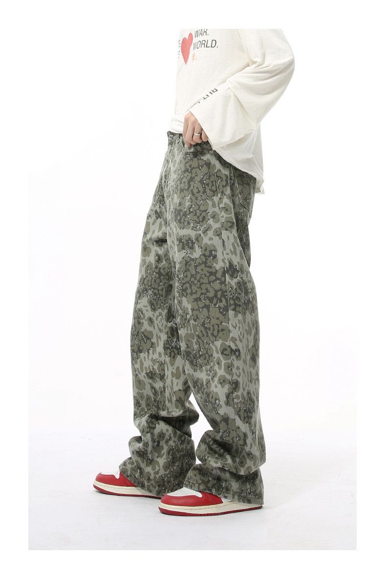 Japanese Brand × Vintage American retro style leopard street hip-hop washed trousers Size US 32 / EU 48 - 4 Thumbnail