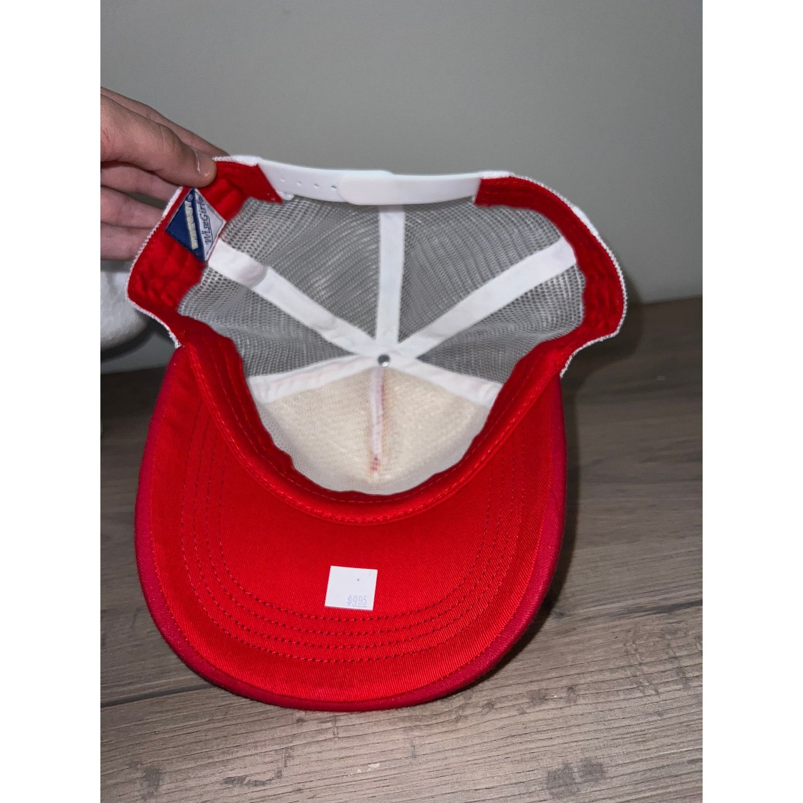 Vintage Y2K Von B*tch Red White Trucker Hat Designer Spoof 2000s OS Size ONE SIZE - 7 Thumbnail