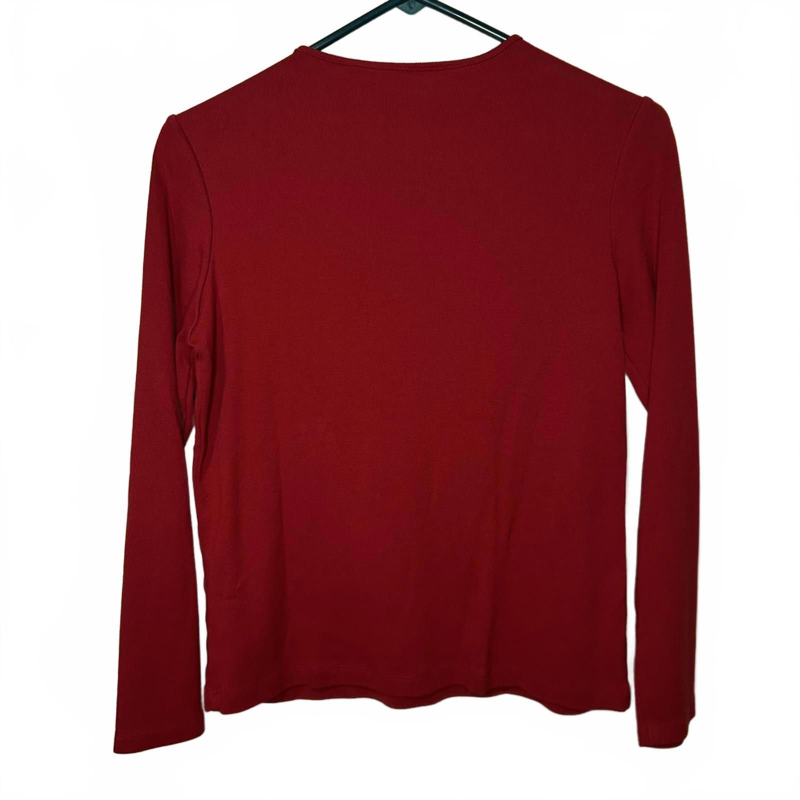 Pendleton Pendleton 100% Cotton Long Sleeve Top red size small womens Size S / US 4 / IT 40 - 4 Thumbnail