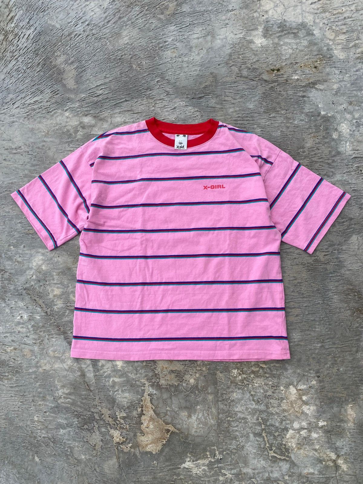 Other X-Girl Striped Heavyweight Boxy T-Shirt Size US M / EU 48-50 / 2 - 1 Thumbnail