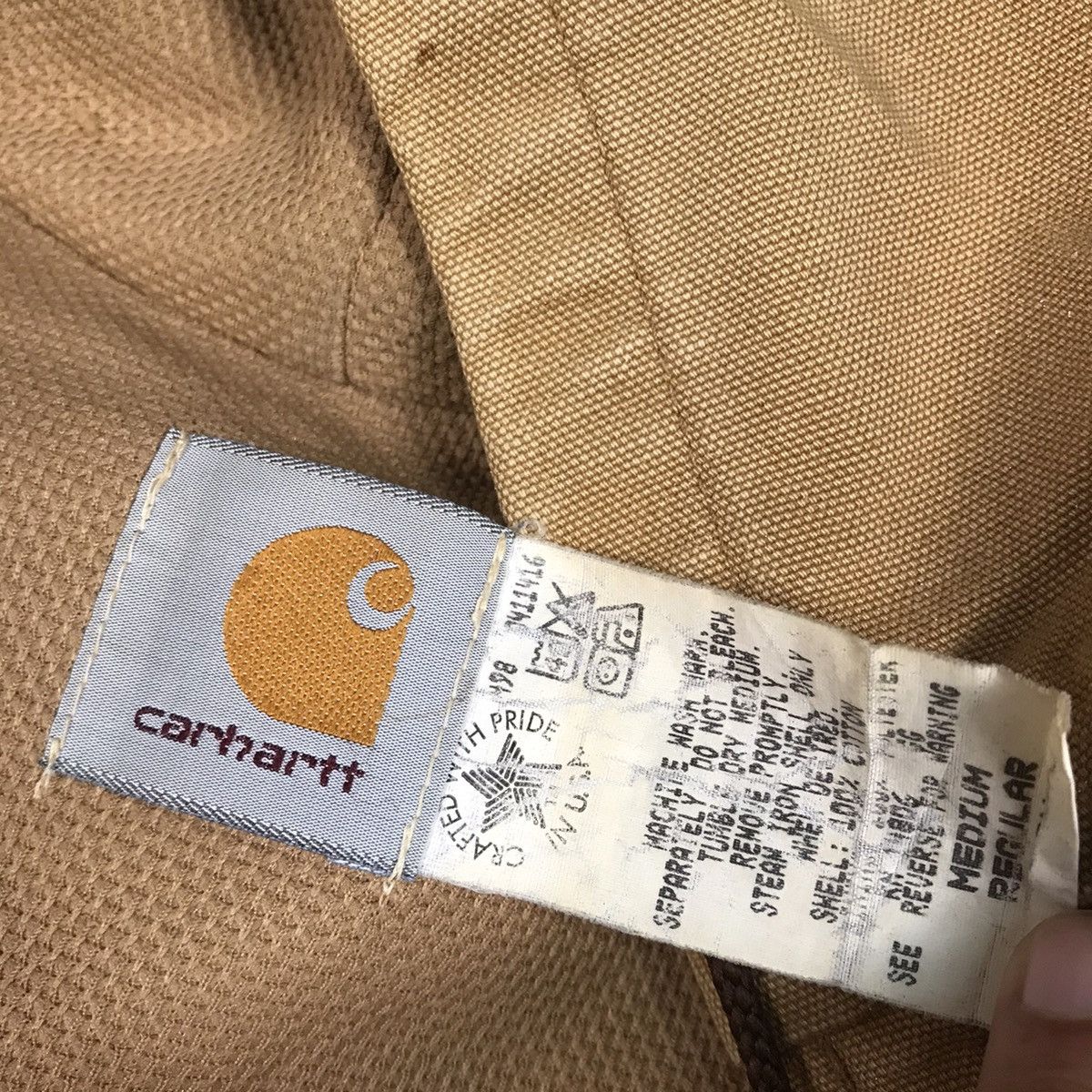 Carhartt × Vintage CARHARTT FADED ZIPPER HOODIE JACKET Size US M / EU 48-50 / 2 - 14 Thumbnail