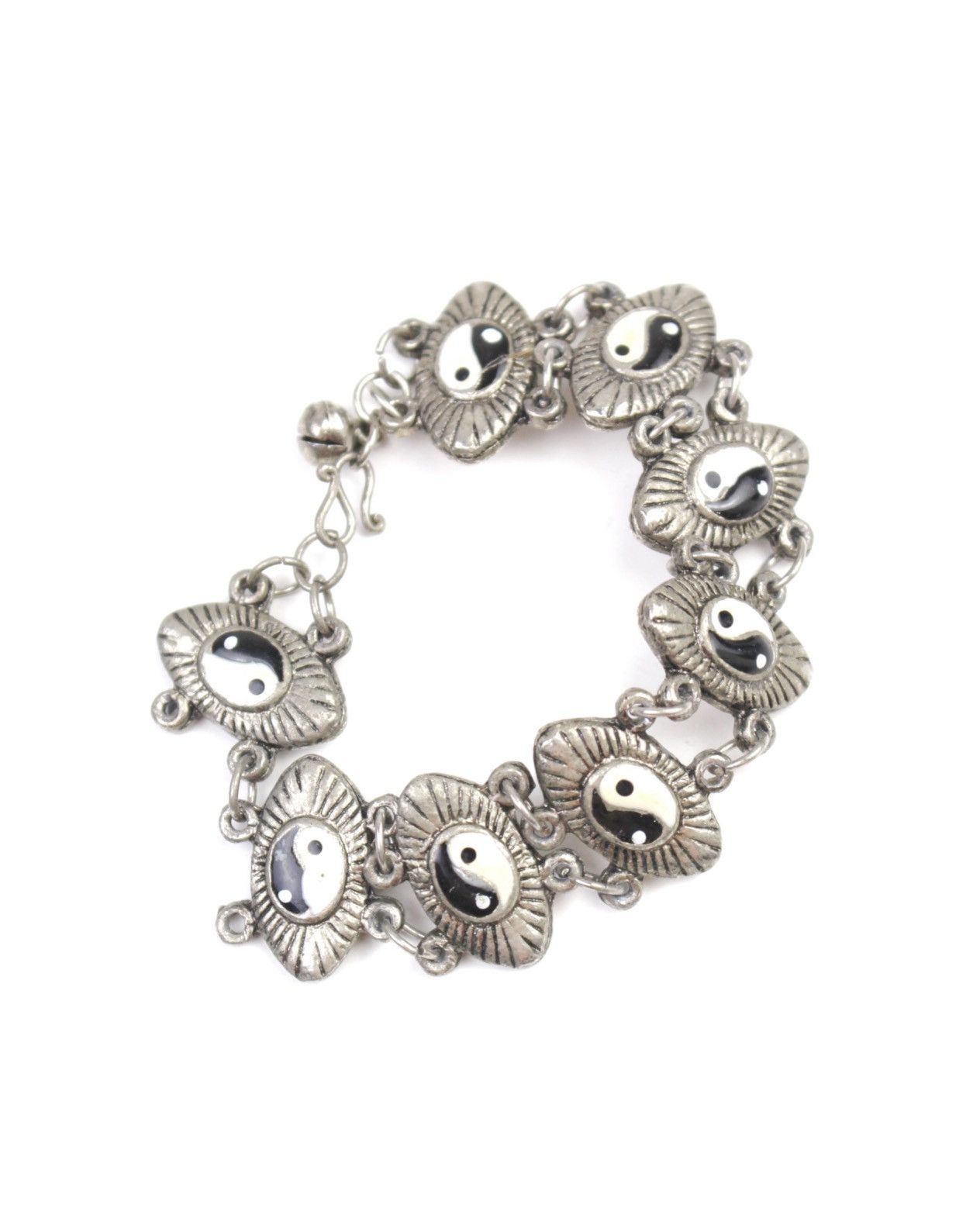 1990S JAPANESE MADE YIN YANG DUALITY LINK BRACELET