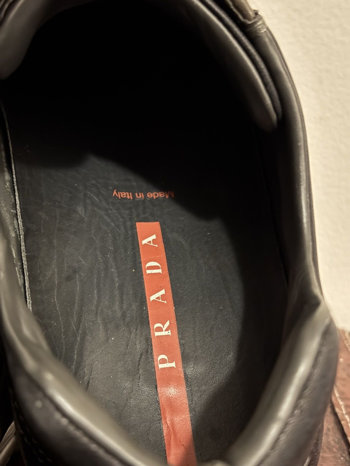 Prada Prada Square Toe Leather Luxury Bowling-like Trainers Size US 9 / EU 42 - 9 Thumbnail