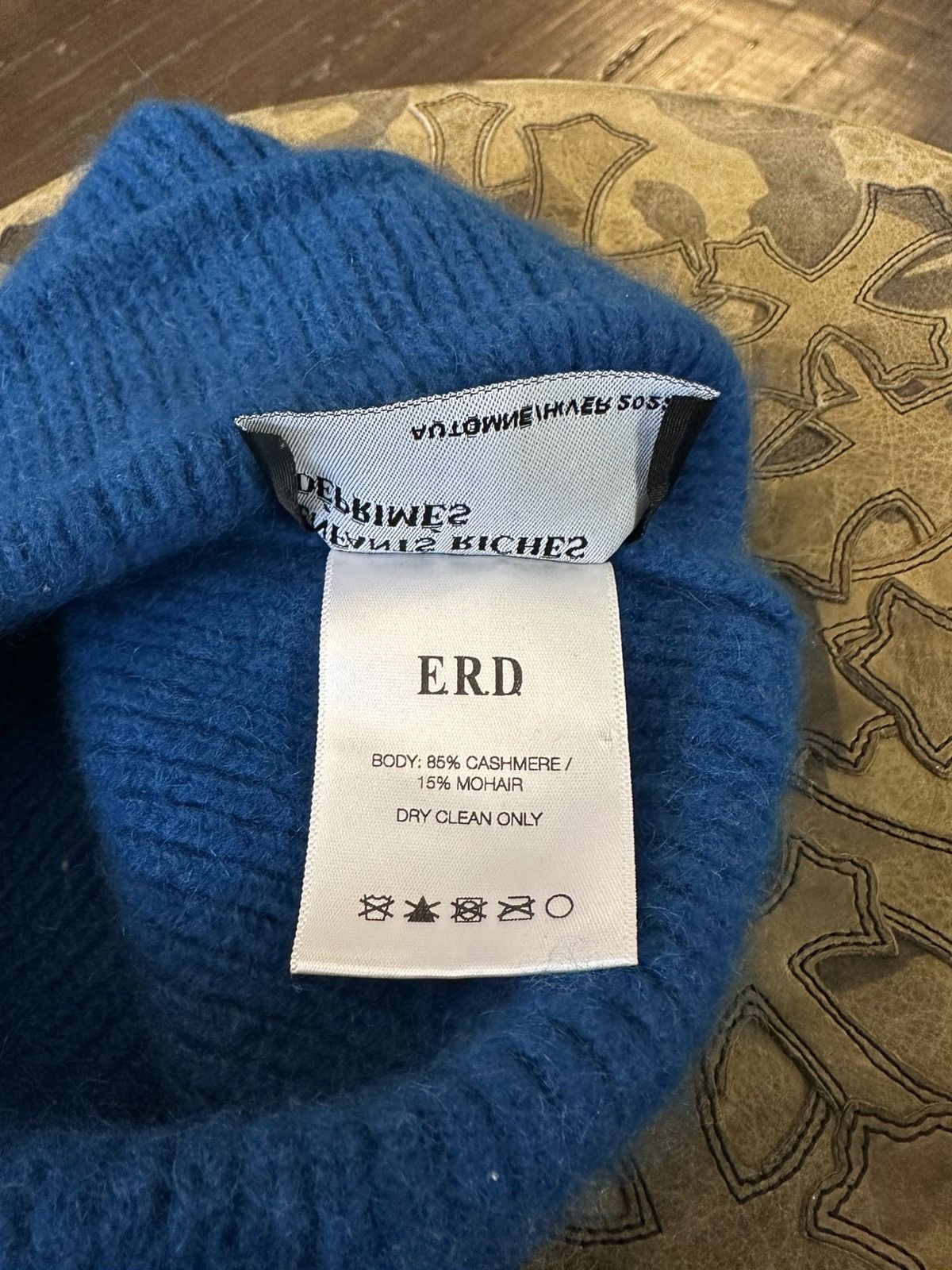 Enfants Riches Deprimes ERD BLUE EMBROIDERED BEANIE SZ L Size ONE SIZE - 4 Thumbnail