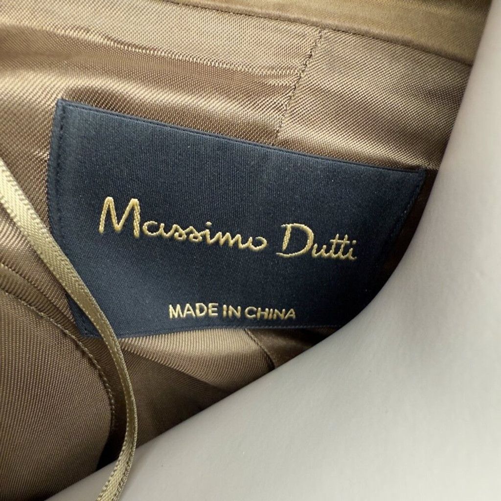 Massimo Dutti MASSIMO DUTTI Blazer Dress / Trench Coat Tan Belted Fall 6 Size M / US 6-8 / IT 42-44 - 7 Thumbnail