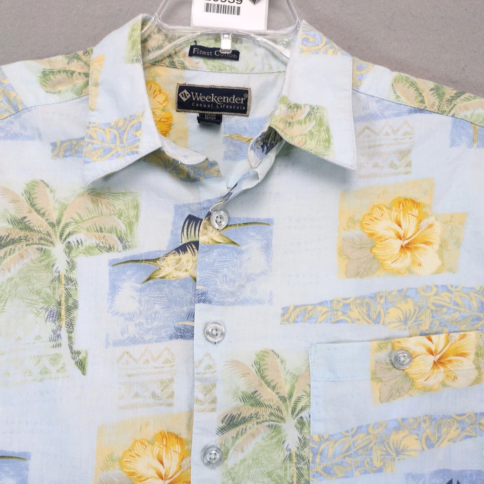 Vintage Weekender Button Up Tropical Fishing Shirt Men's L Hawaiian Size US L / EU 52-54 / 3 - 8 Thumbnail