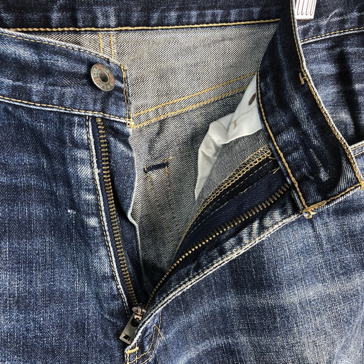 Levi's Levis 502 Blue ripped distressed Denim Pants #A2605 Size US 33 - 11 Thumbnail