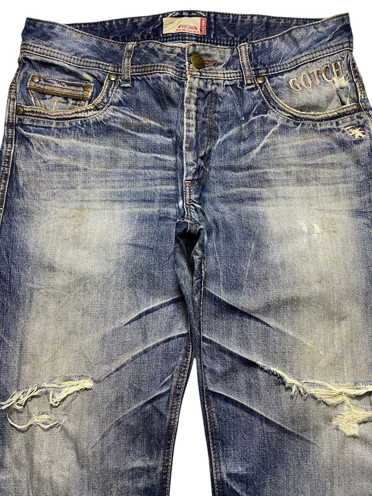 Gotcha Vintage Gotcha Remember your Roots Embroidered Baggy Jeans Size US 35 - 3 Thumbnail