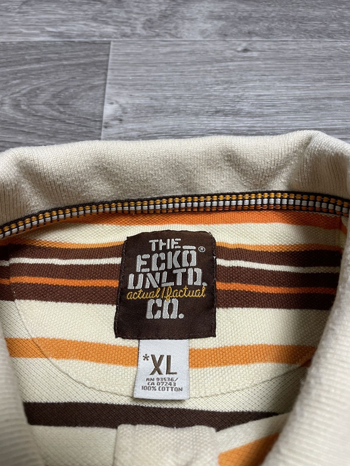 Ecko Unltd. Vintage Ecko Unltd Striped Retro Polo Shirt Hip Hop 90s Size US XL / EU 56 / 4 - 9 Thumbnail