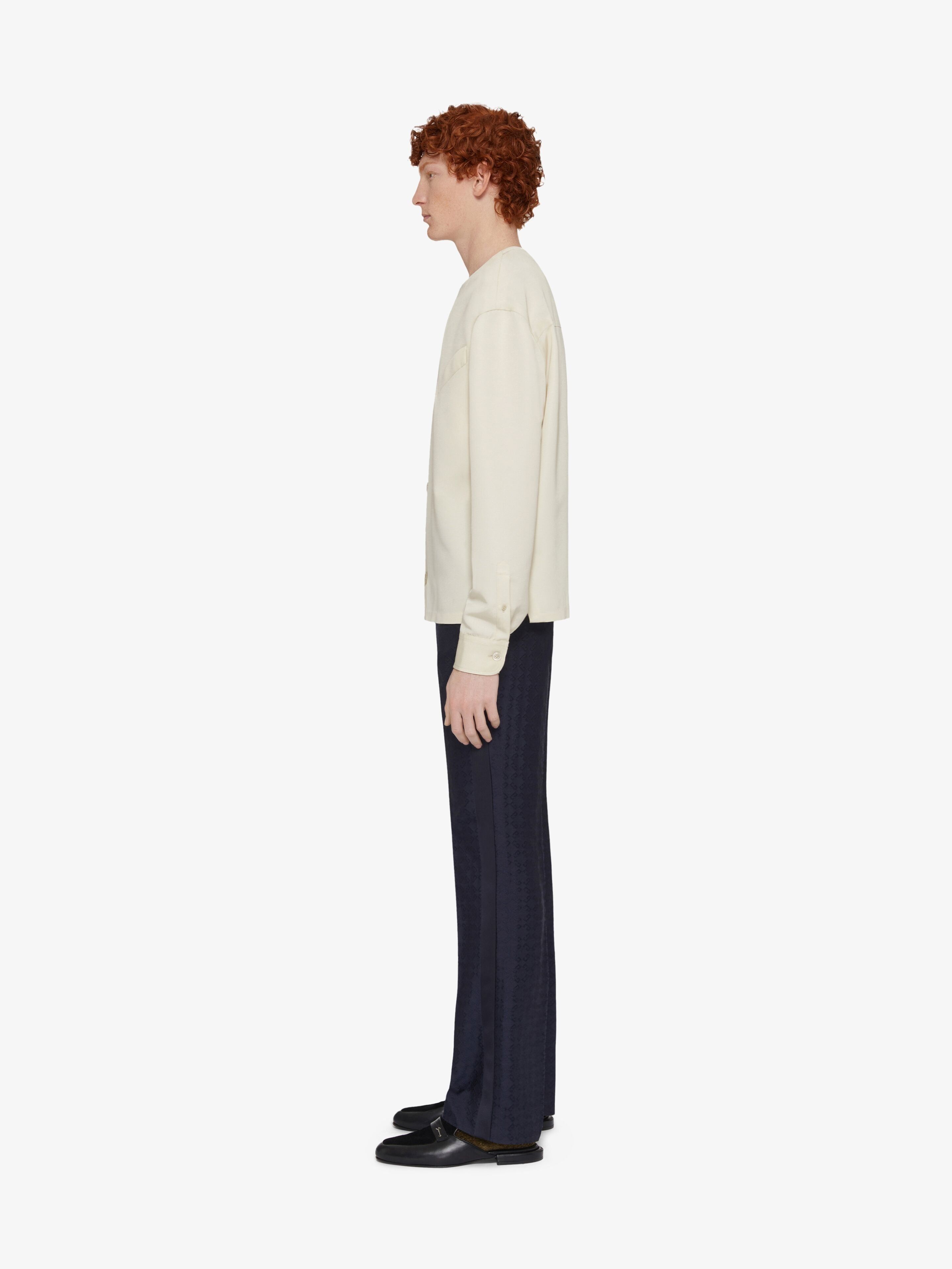 Givenchy o1w1db10925 Long Sleeves Hubert Blouse in Ivory Size US M / EU 48-50 / 2 - 3 Thumbnail