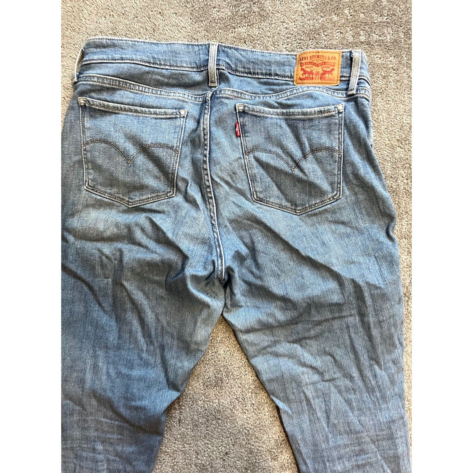 Levi's Levi's 711 Skinny Jeans Womens Blue Size 32 (32x28) Low Rise Regular Fit Denim Size 24" / US 00 / IT 34 - 2 Thumbnail