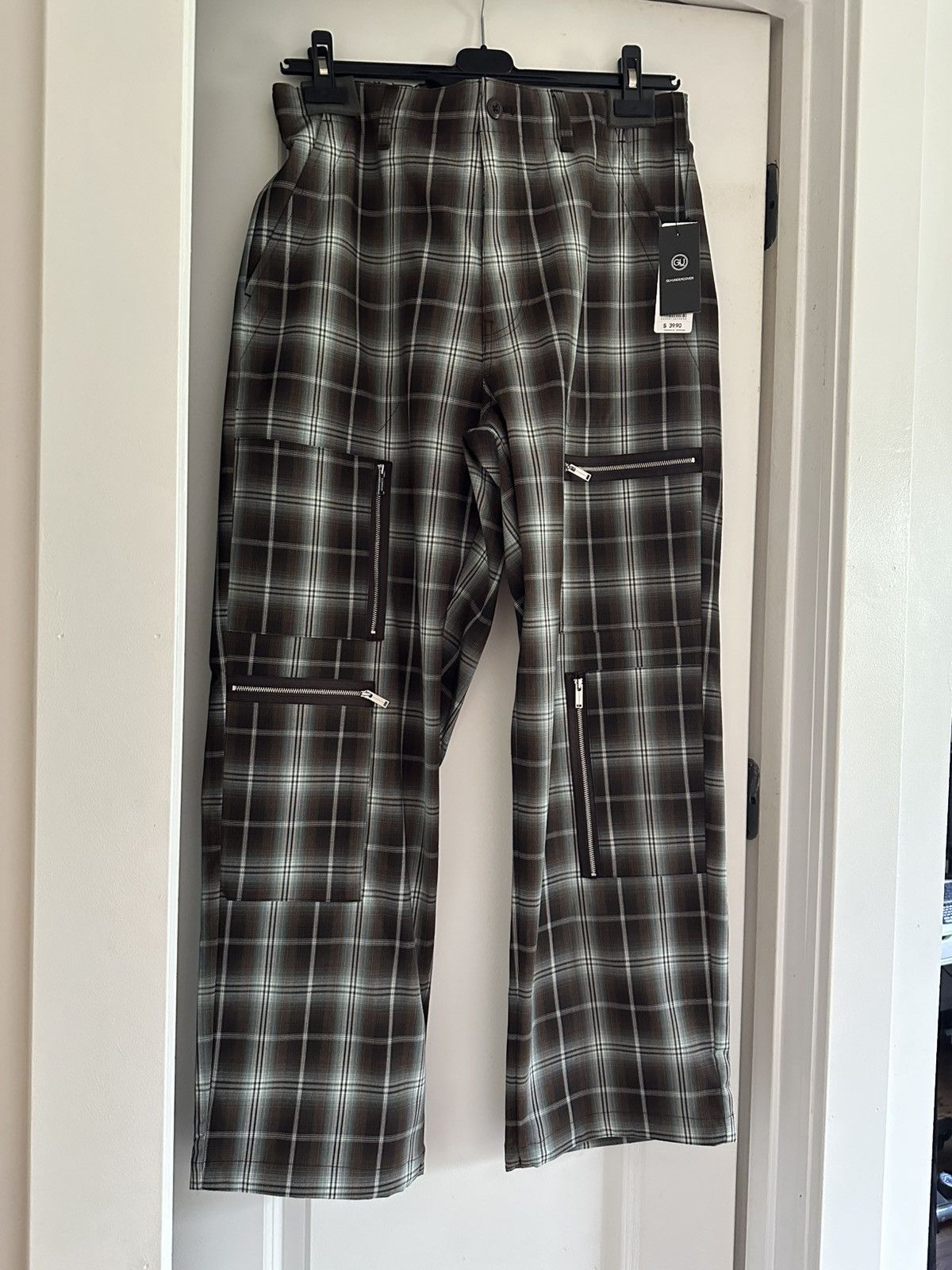GU × Undercover × Uniqlo Zip Pocket Pants Plaid Size US 34 / EU 50 - 3 Thumbnail
