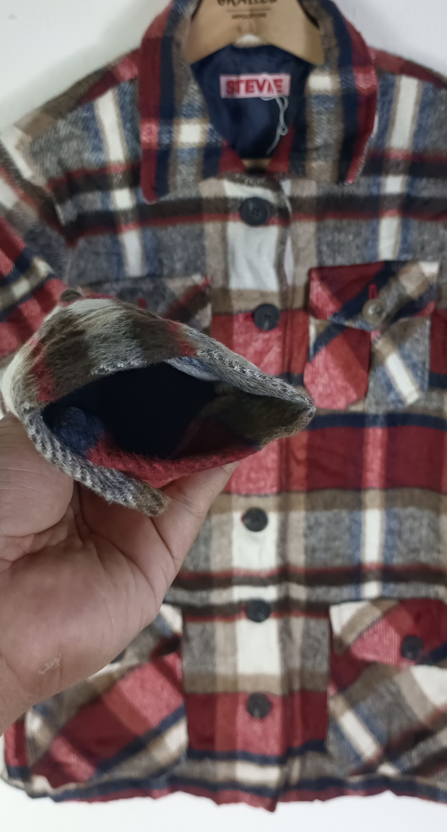 Japanese Brand Stevie BAD Super Underground Factory Flannel Jacket Size US M / EU 48-50 / 2 - 9 Thumbnail