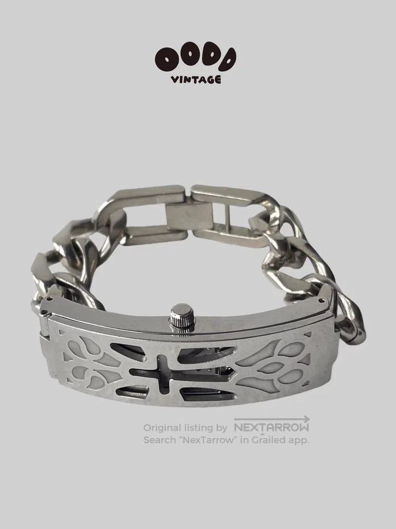 Jean Paul Gaultier Metal Antique Watch/Bracelet