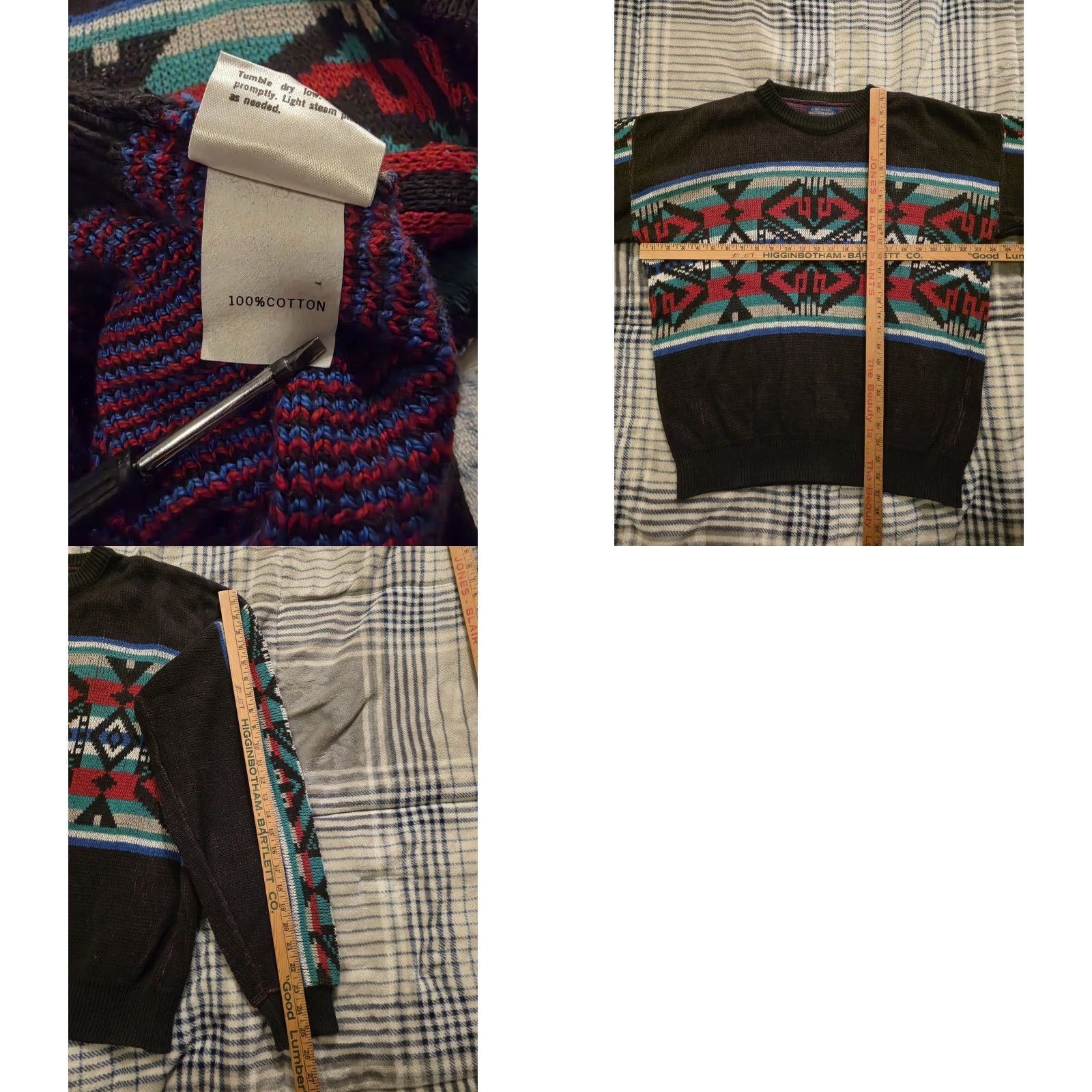 Pendleton Vtg Pendleton High Grade Western Wear Aztec Knit Sweater Mens Medium Oversized Size US M / EU 48-50 / 2 - 8 Thumbnail