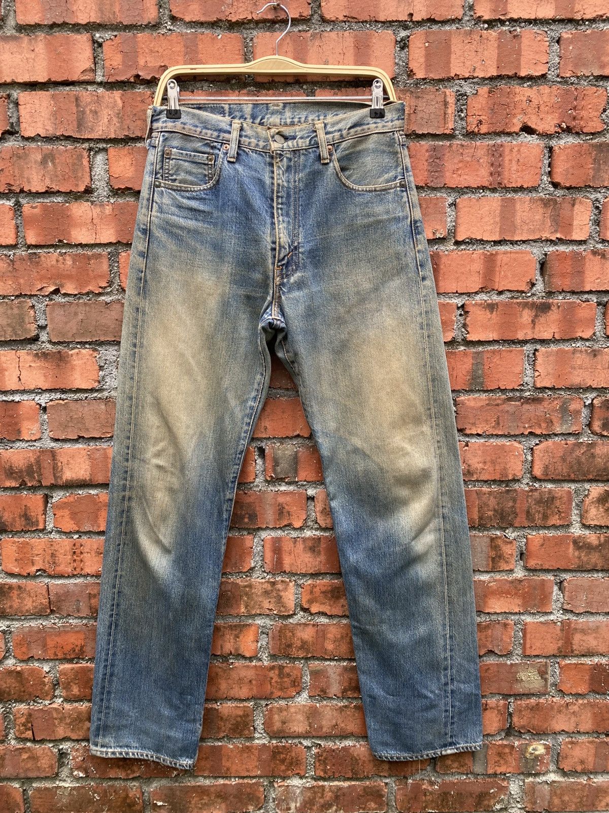 Levi's Vintage Clothing W31x33.5 Vintage levi's 502 redline big E denime Size US 31 - 1 Thumbnail