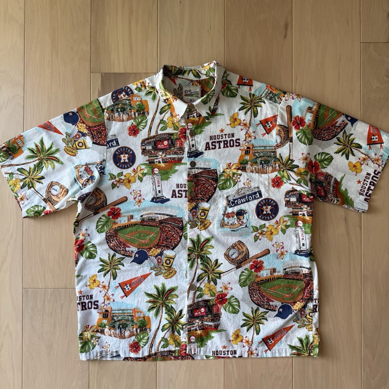 MLB × Reyn Spooner Houston Astros Reyn Spooner Shirt XL Multicolor MLB Baseball Size US XL / EU 56 / 4 - 2 Thumbnail