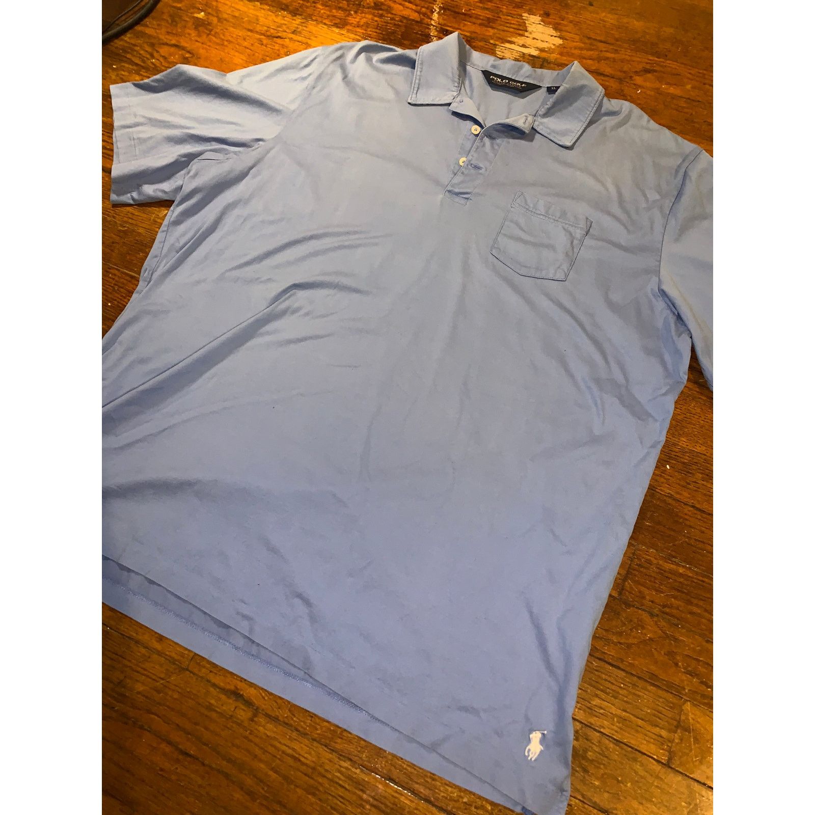 Other × Polo Ralph Lauren × Vintage Polo Golf Ralph Lauren Polo Shirt XL Pima Cotton Blue Pocket Size US XL / EU 56 / 4 - 5 Thumbnail