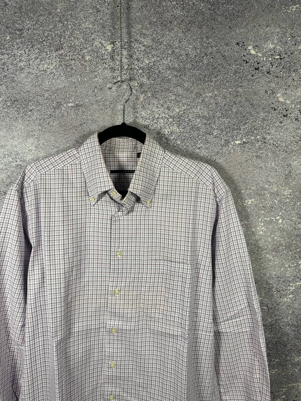 Designer × Japanese Brand × Vintage Xacus Button Shirt Made Italy Men's XL Check Collar Size US XL / EU 56 / 4 - 2 Thumbnail