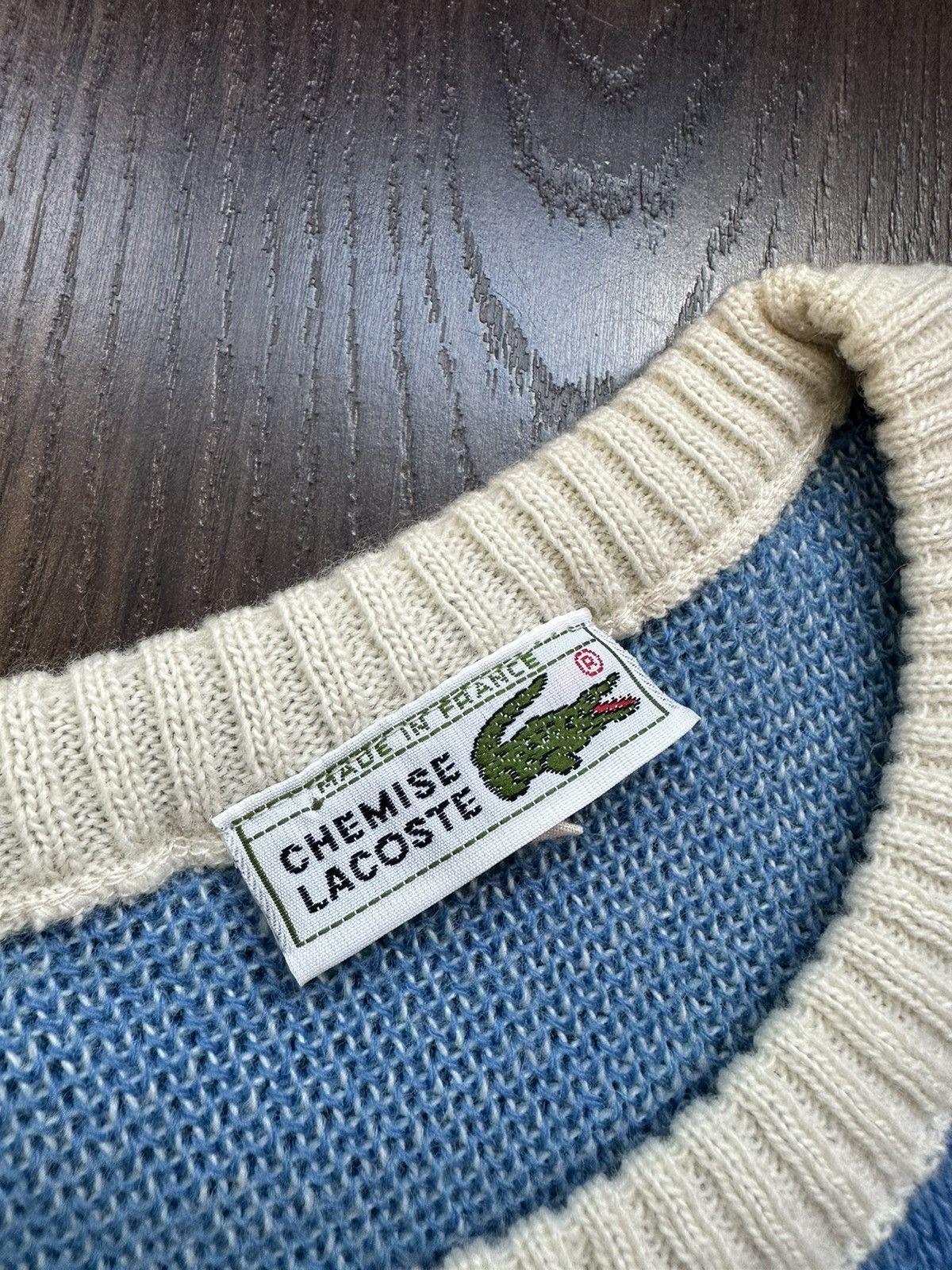 Lacoste × Vintage Vintage Retro Wool Sweater Lacoste M 90s Fullprint Size US M / EU 48-50 / 2 - 5 Thumbnail