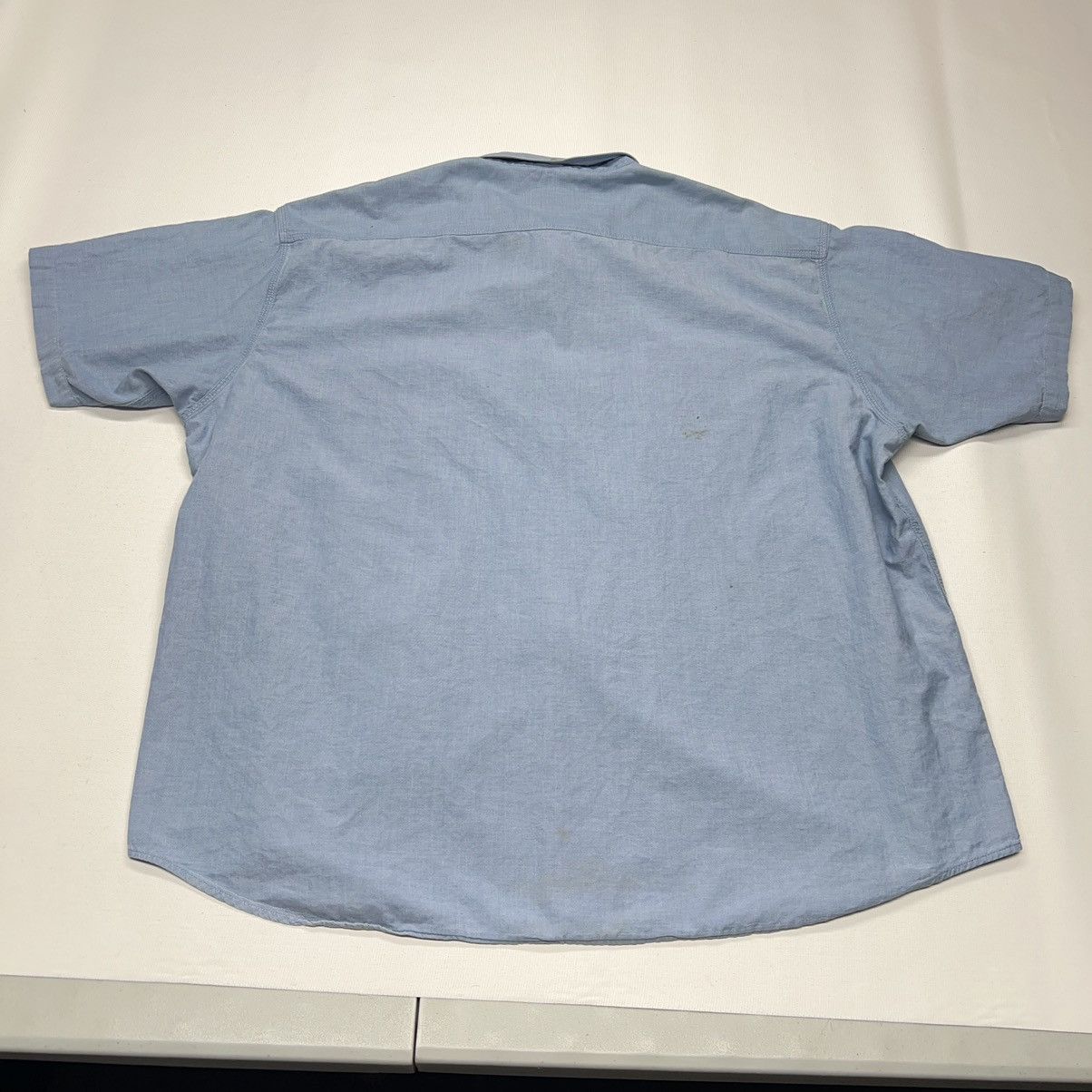 Cabelas × Vintage Cabelas Button Down Shirt Blue Short Sleeve Outdoor Gear Size US XXL / EU 58 / 5 - 14 Thumbnail