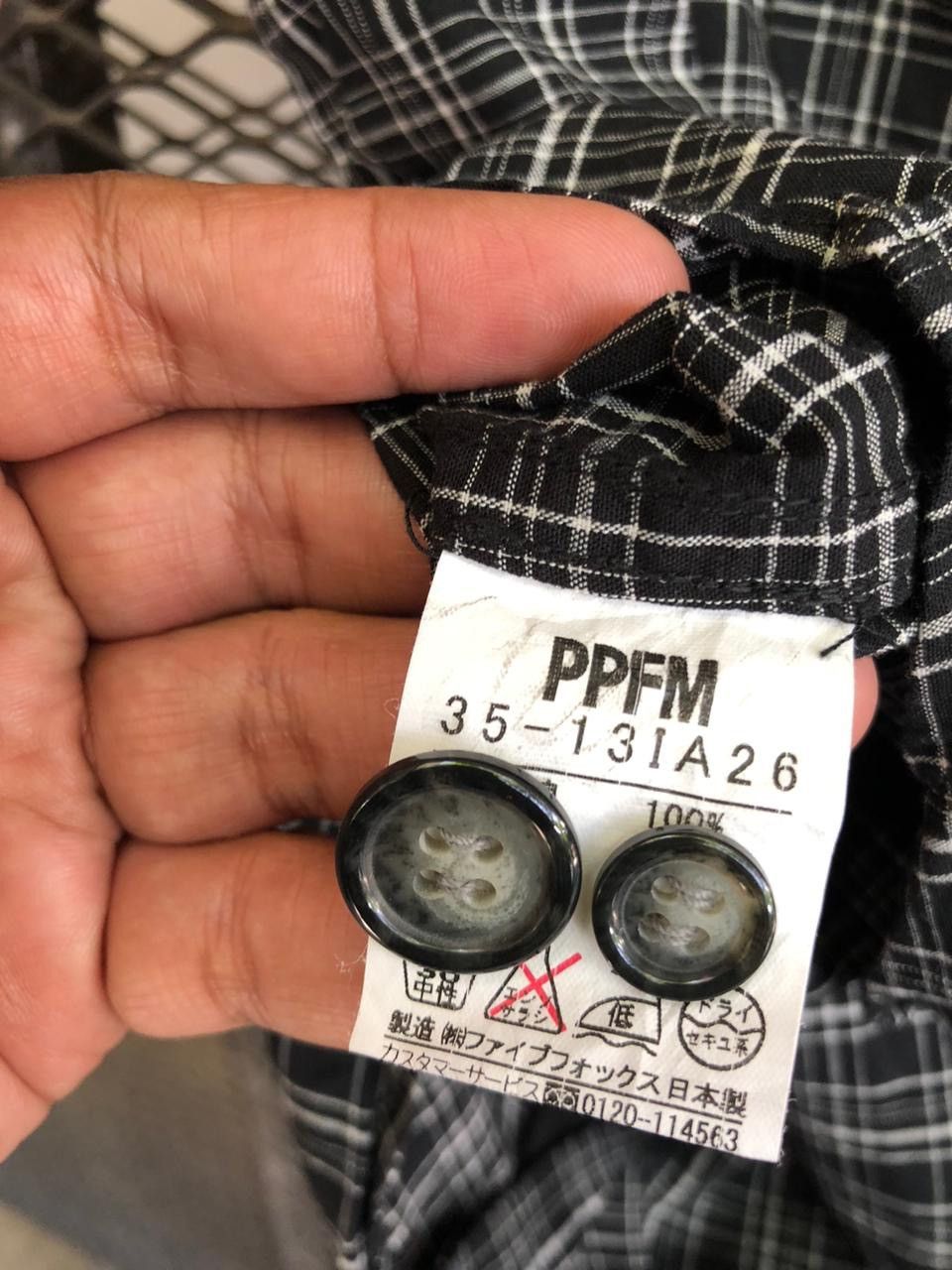 PPFM PPFM PLAID BUTTON SHIRT ZIPPER Size US M / EU 48-50 / 2 - 6 Thumbnail