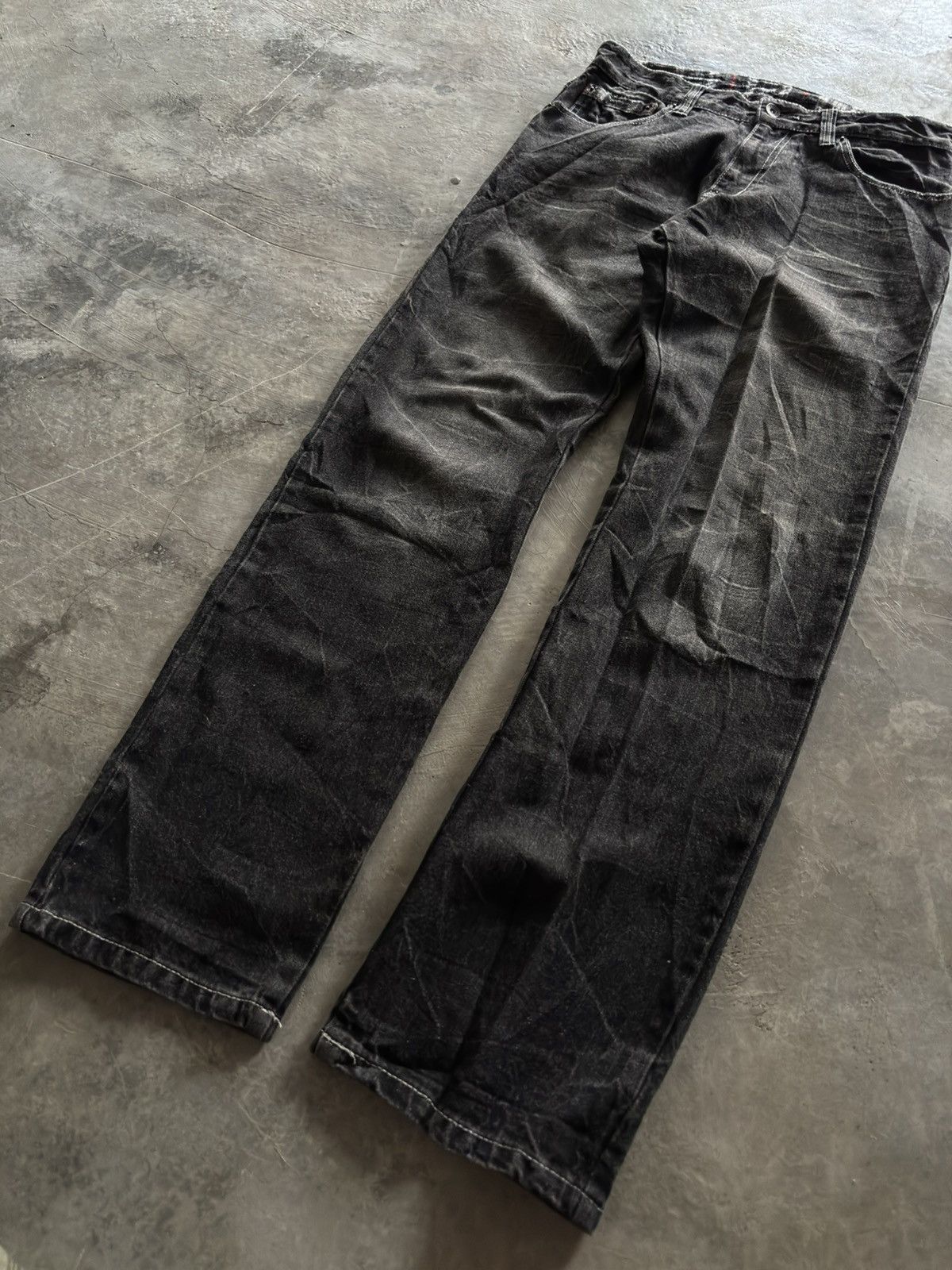 Hysteric Glamour Y2K wing stimulator backhit design punk gothic washed jeans Size US 30 / EU 46 - 12 Thumbnail
